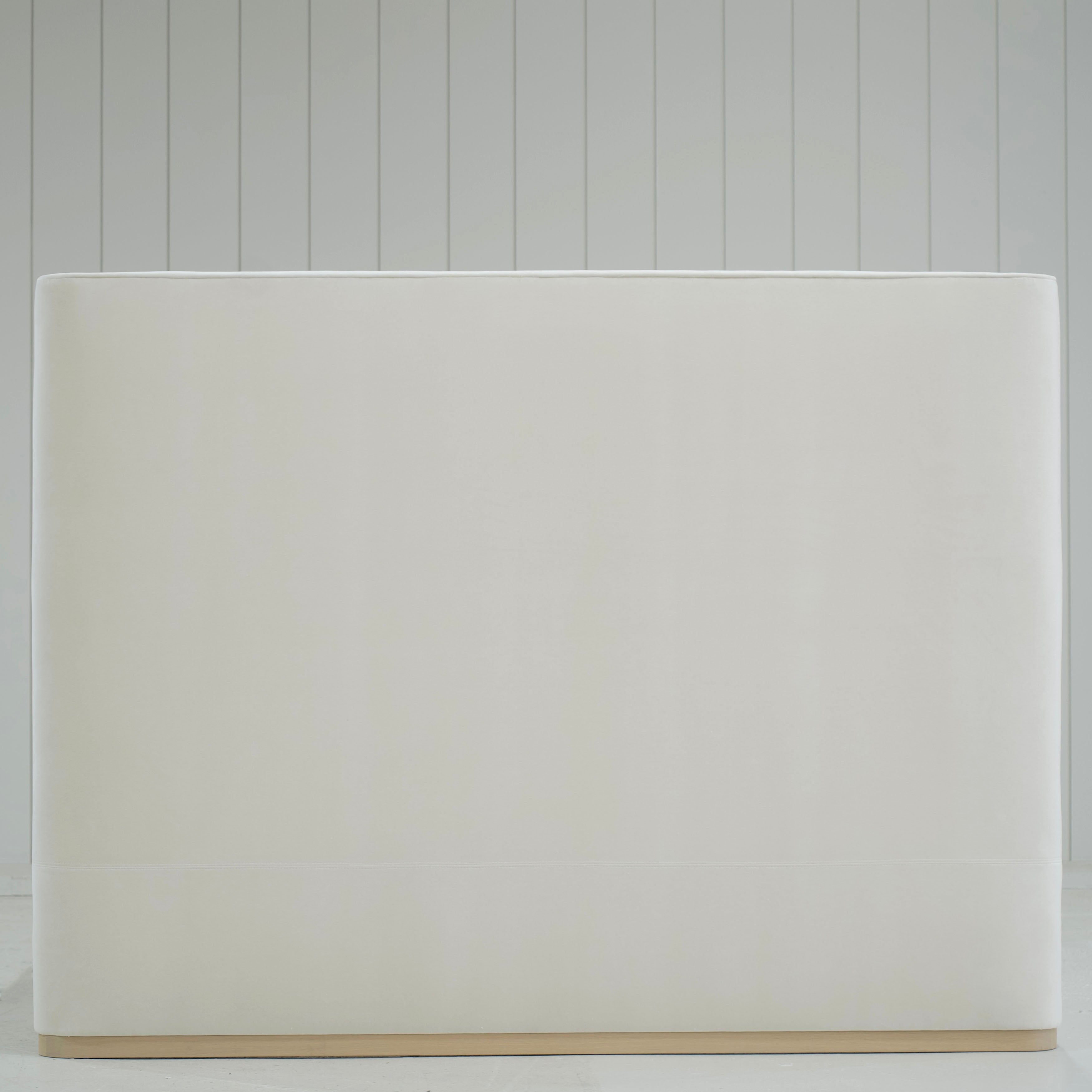 As Shown: in Sky Natural, Mint White Natural oak base.