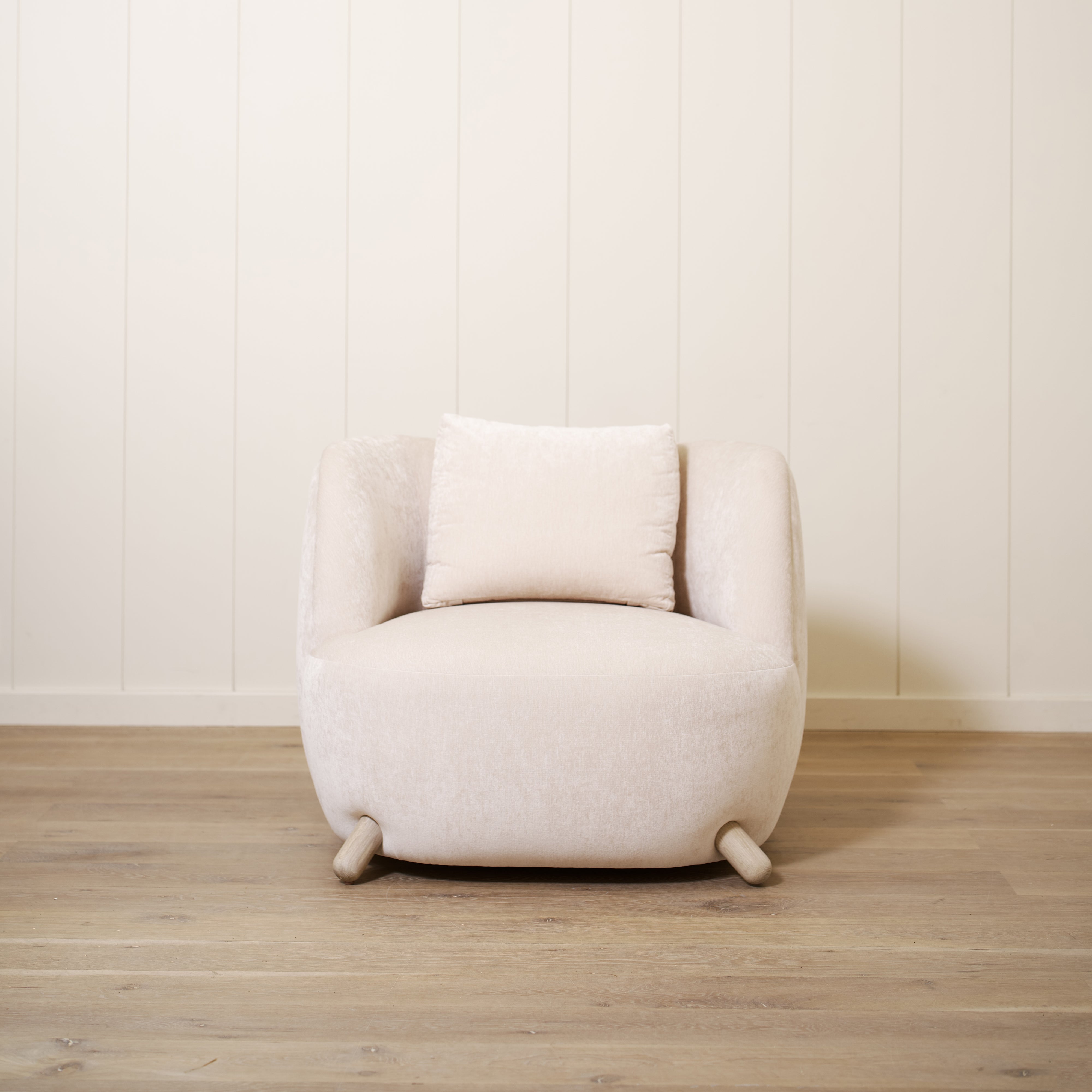 As Shown: in Lincoln Steam with oak legs stained in custom finish.