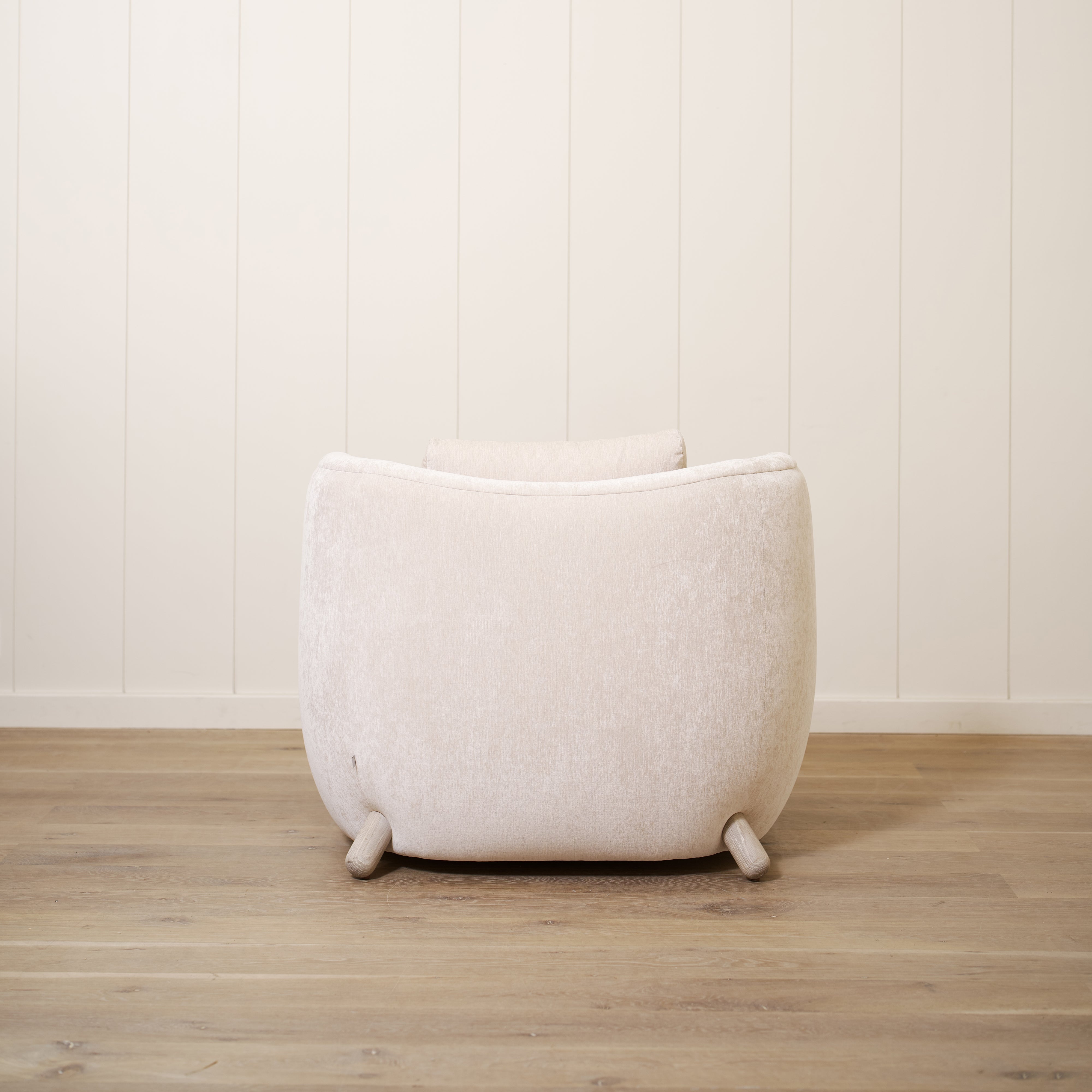 As Shown: in Lincoln Steam with oak legs stained in custom finish.