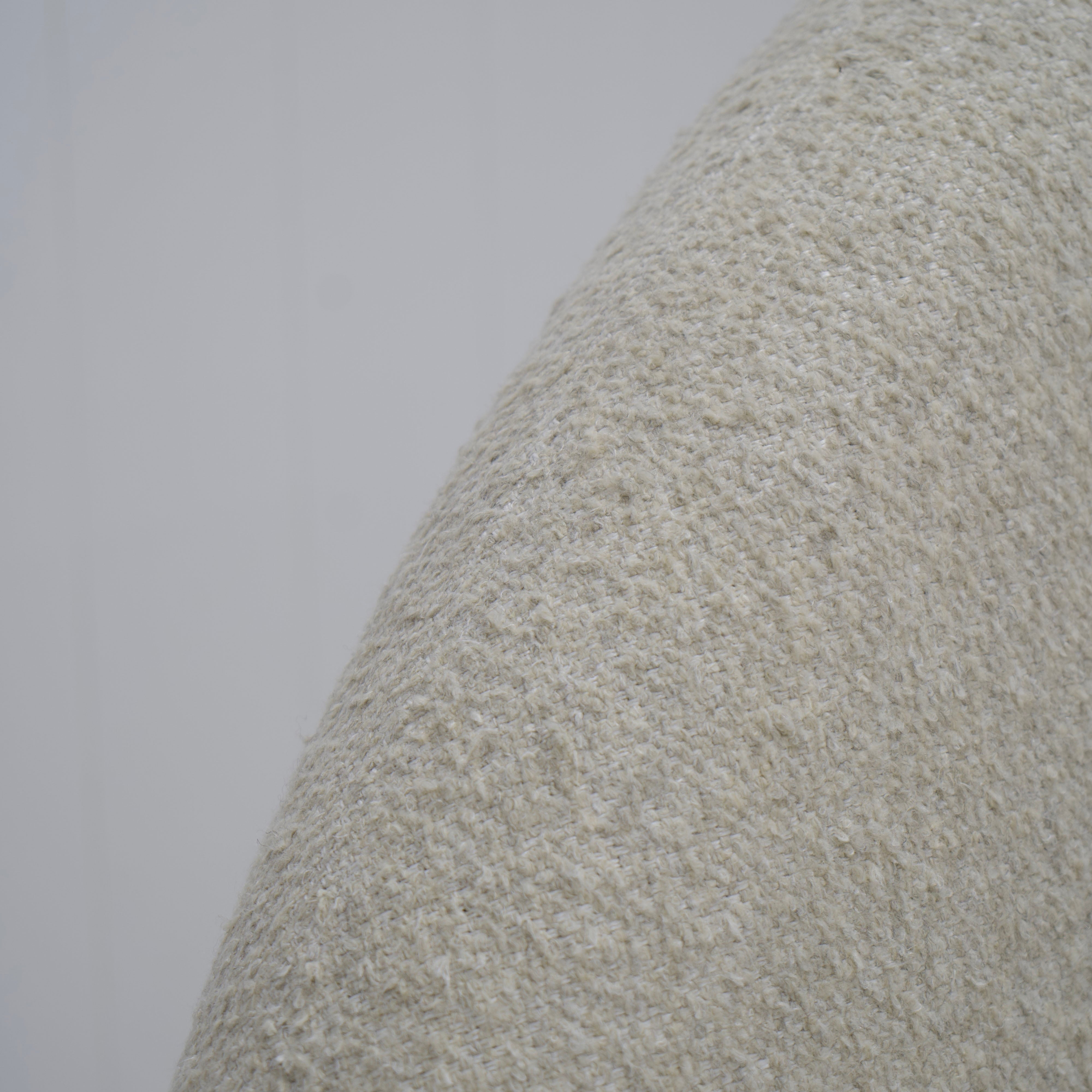 As Shown: in Berber Natural. Oak finished in Mint White Natural.