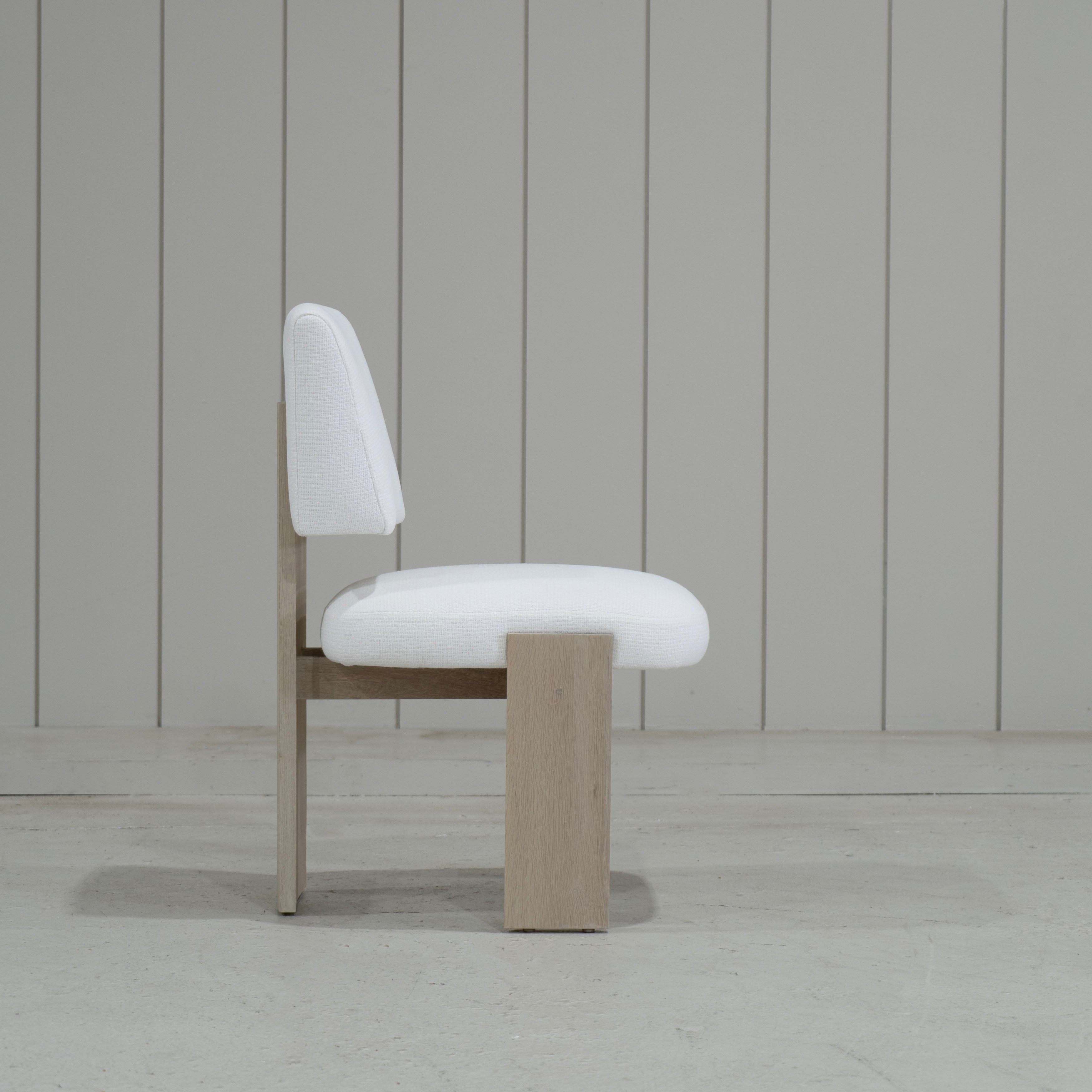 As Shown: in Lombard White. Oak finished in Mint White Natural.