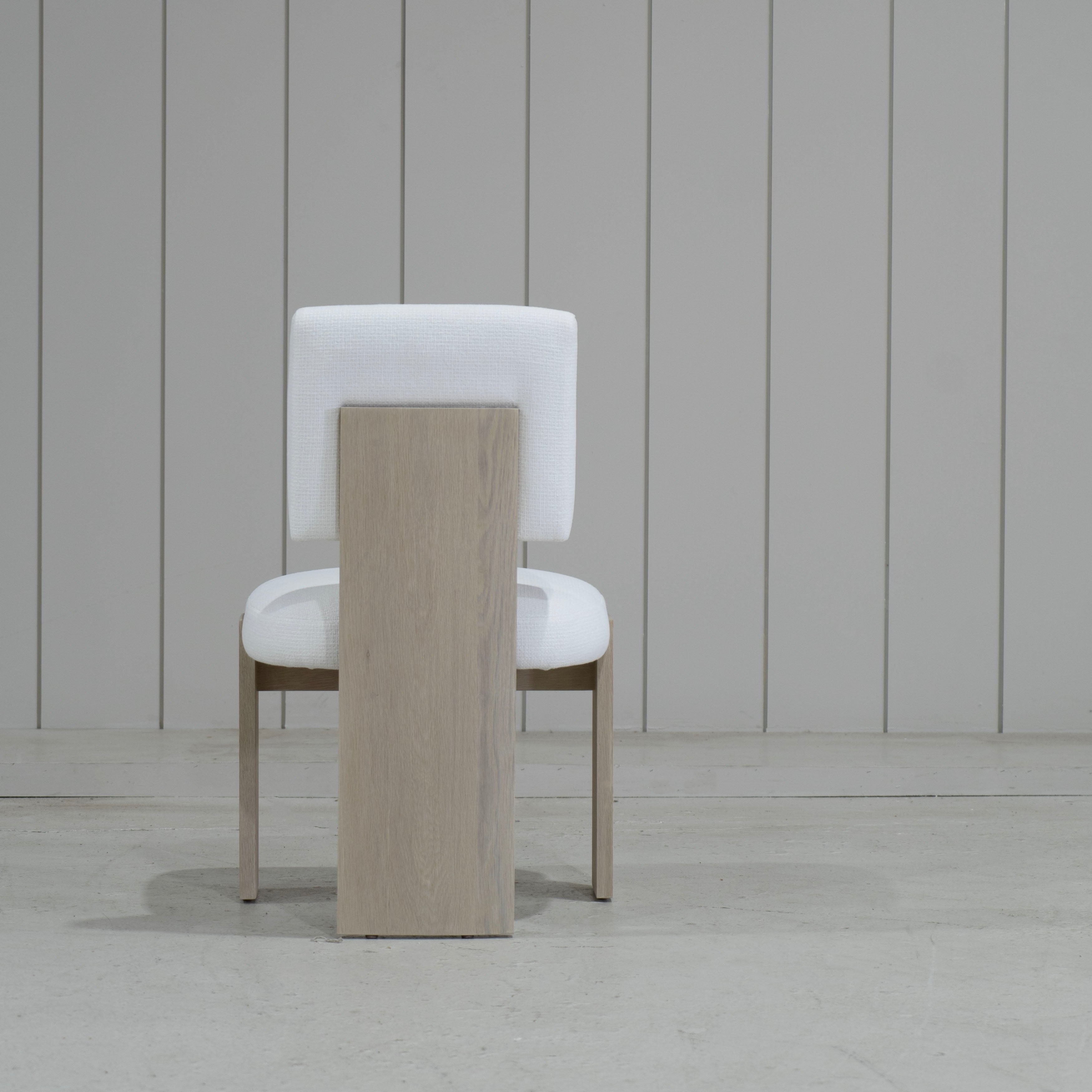 As Shown: in Lombard White. Oak finished in Mint White Natural.