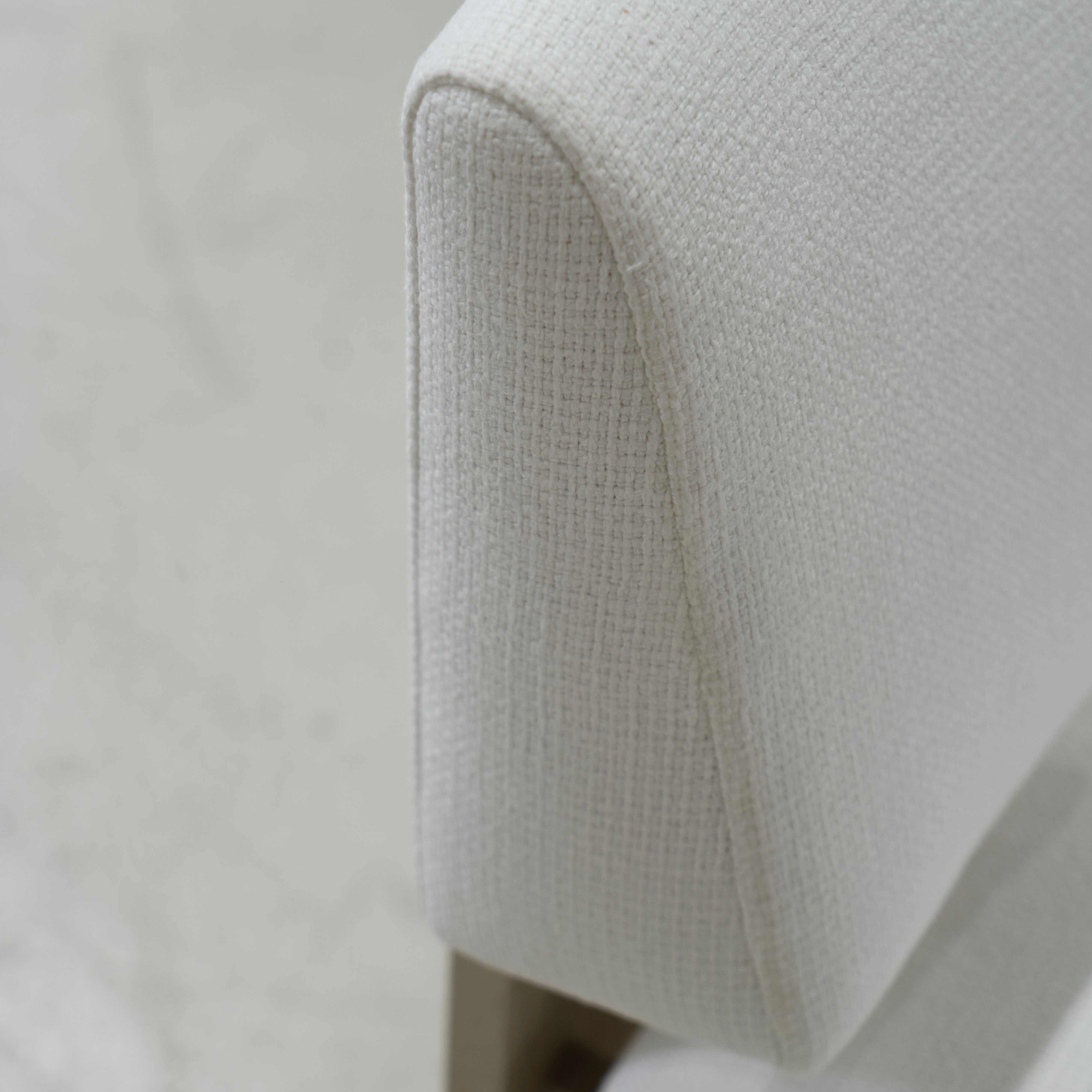 As Shown: in Lombard White. Oak finished in Mint White Natural.