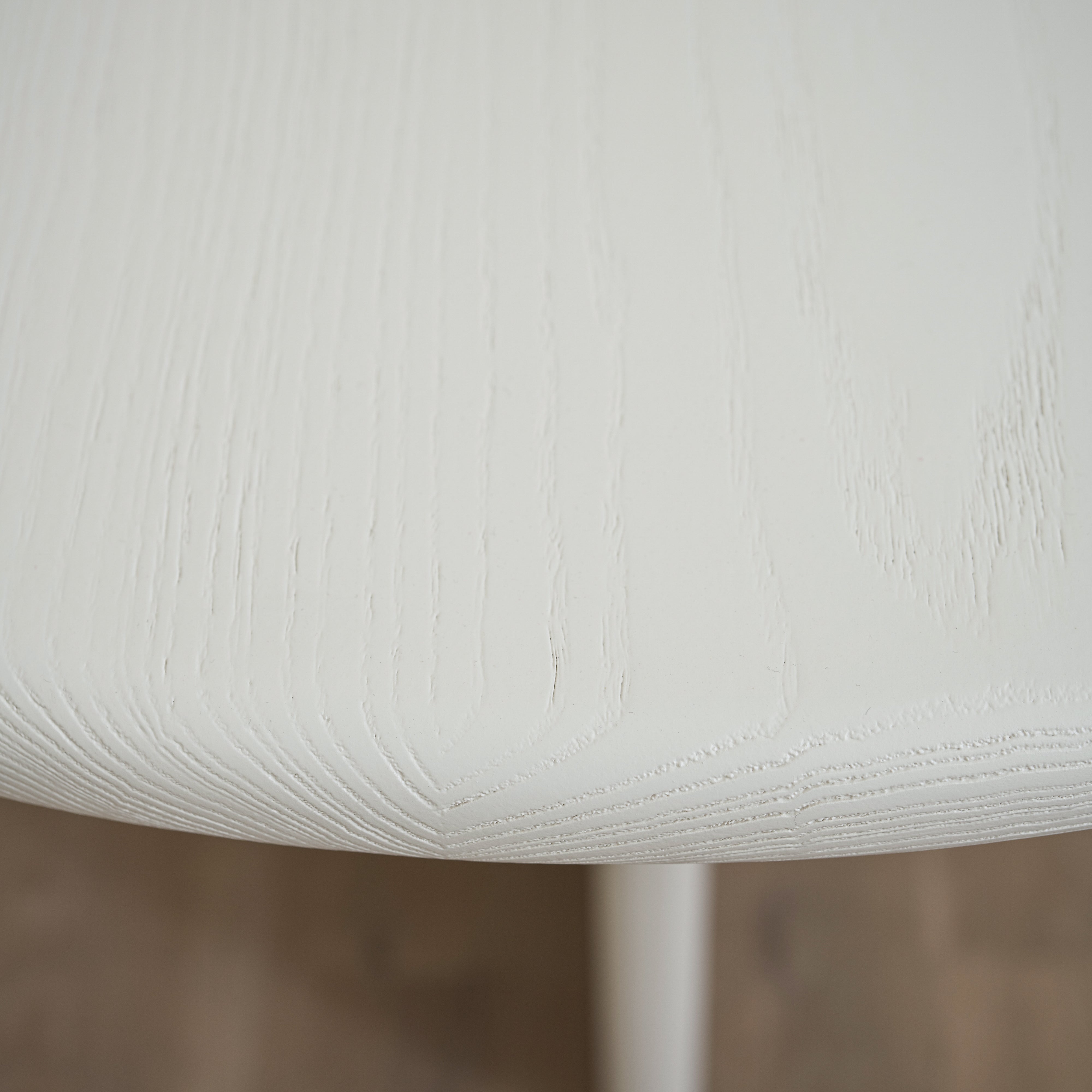 As Shown: 42"D x 30"H | Material: Solid Ash | Finish: Wire Brushed Painted EdgeComb Grey | Edge: Bullnose