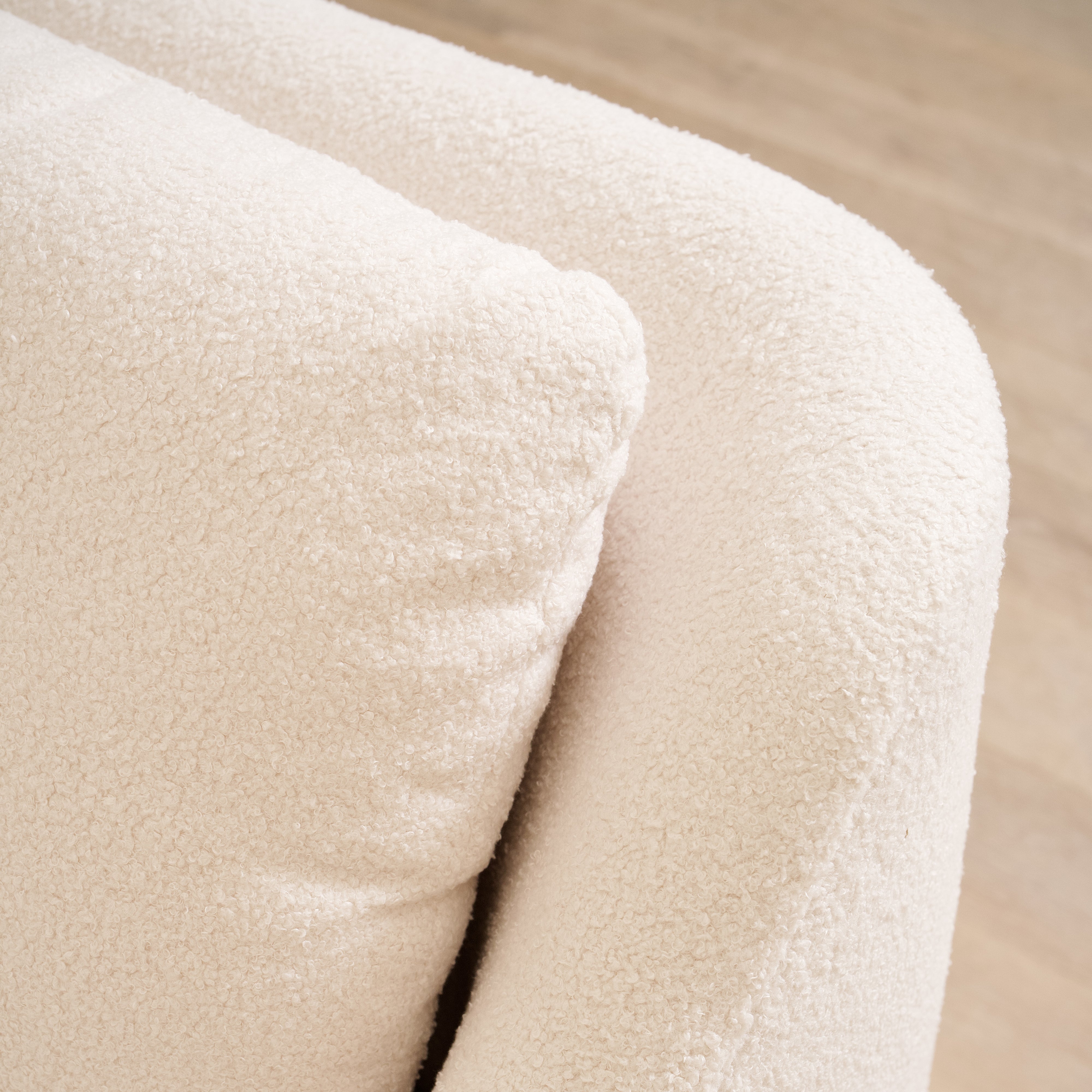 As Shown: 35"L x 39"D x 33"H | Style: Upholstered | Fabric: Peak Ivory | Base: Swivel | Finish: N/A