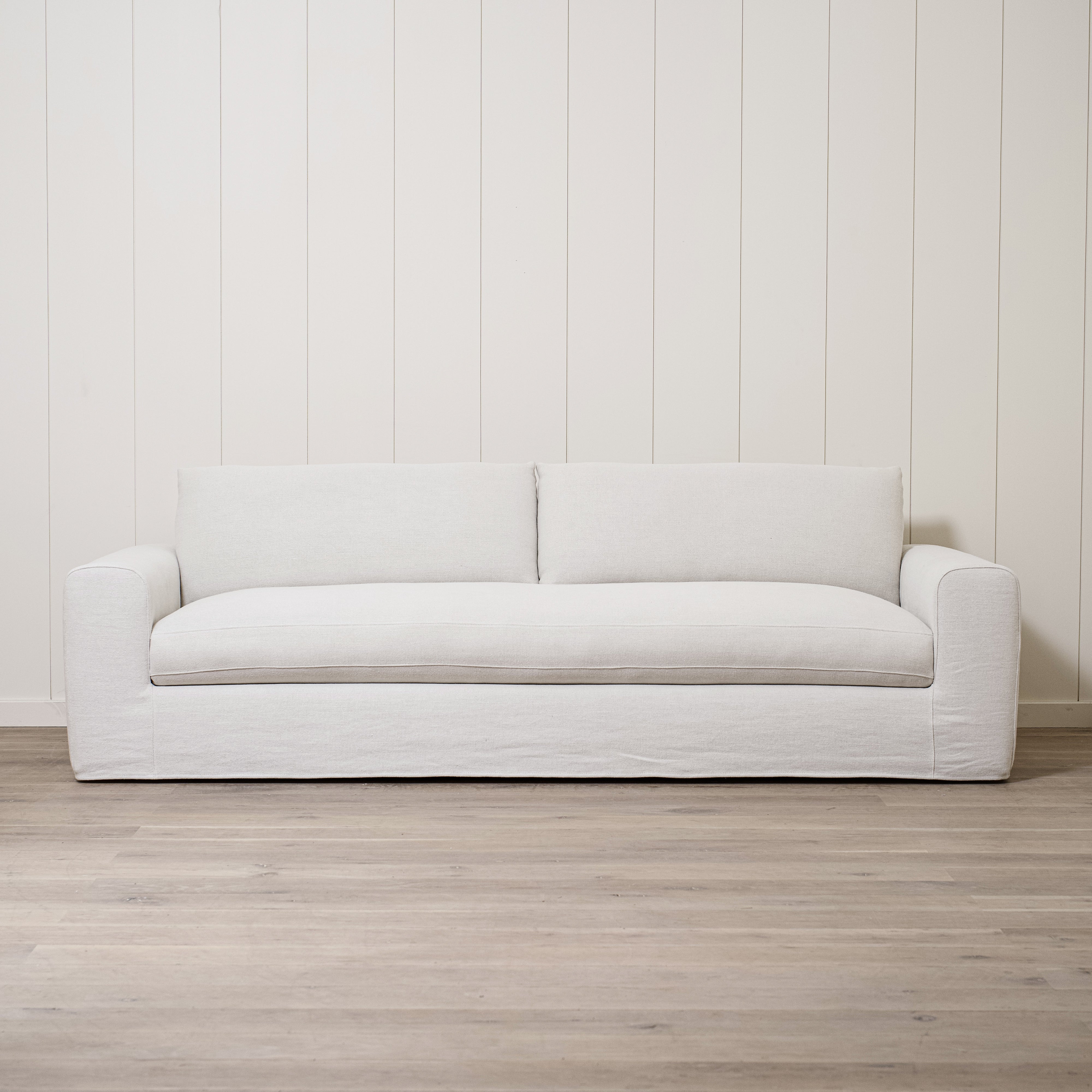 As Shown in Large, Slipcovered in Frame Natural