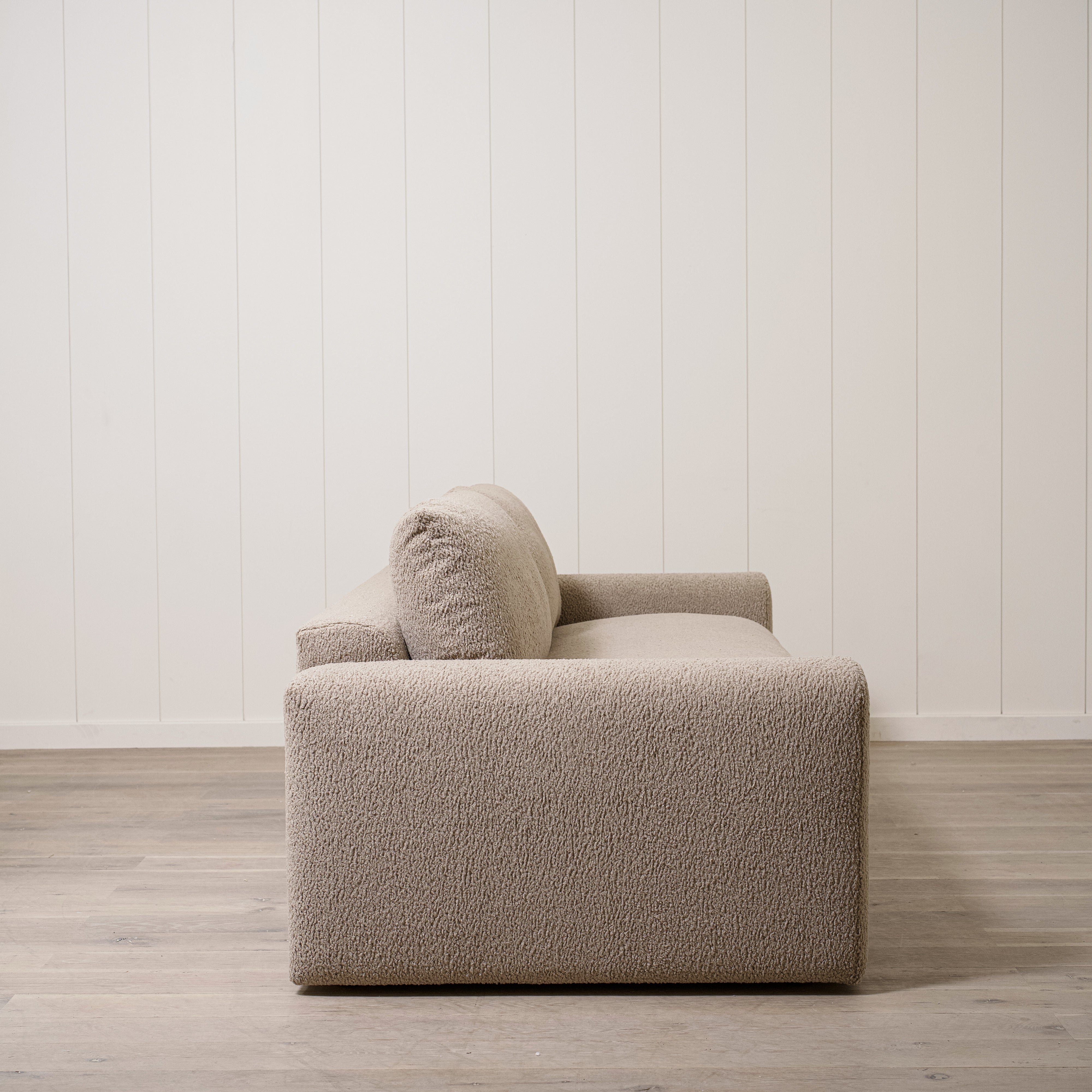 As Shown in Large, Upholstered in Sheepskin Toast