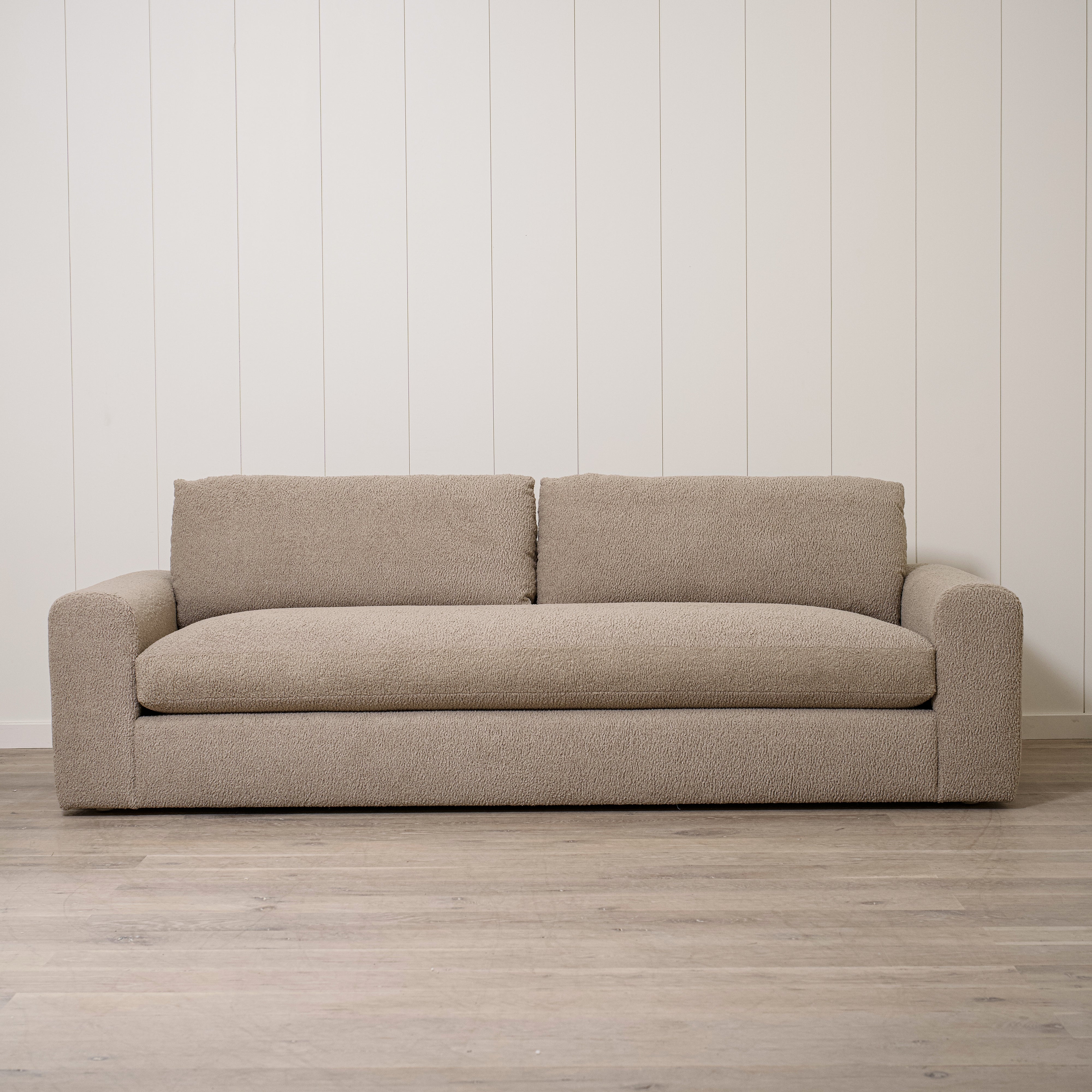 As Shown in Large, Upholstered in Sheepskin Toast