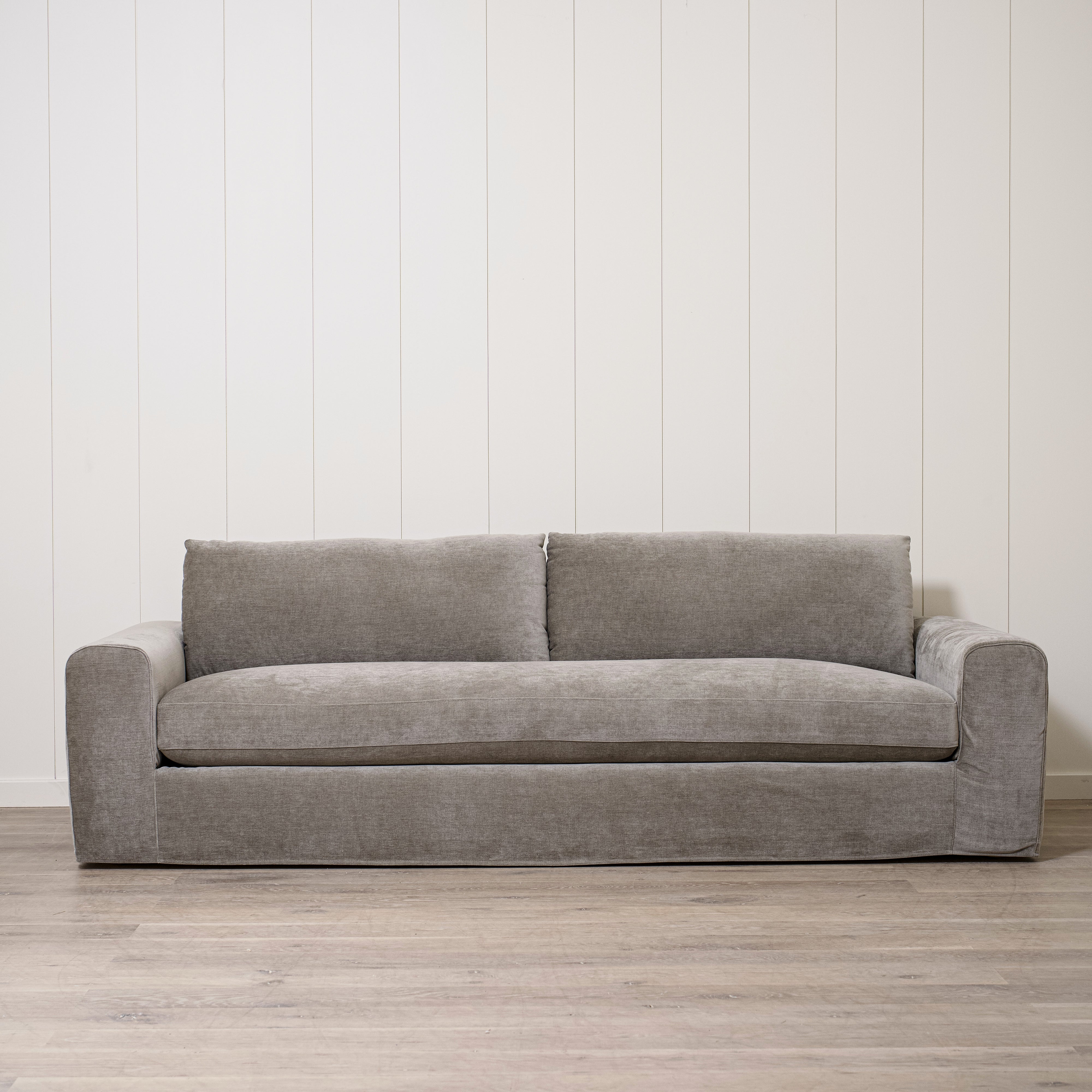 As Shown in Large, Slipcovered in Canyon Shale