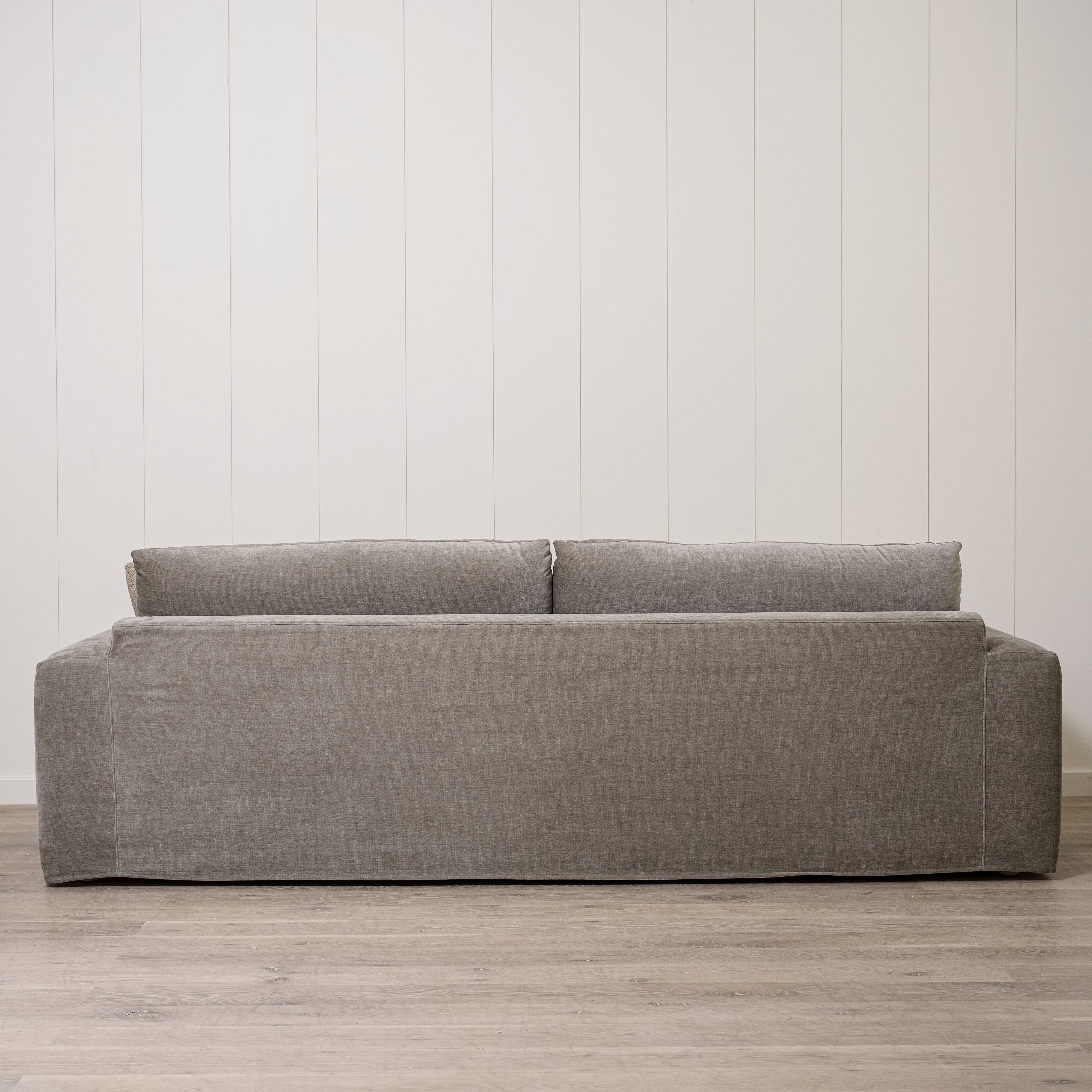 As Shown in Large, Slipcovered in Canyon Shale