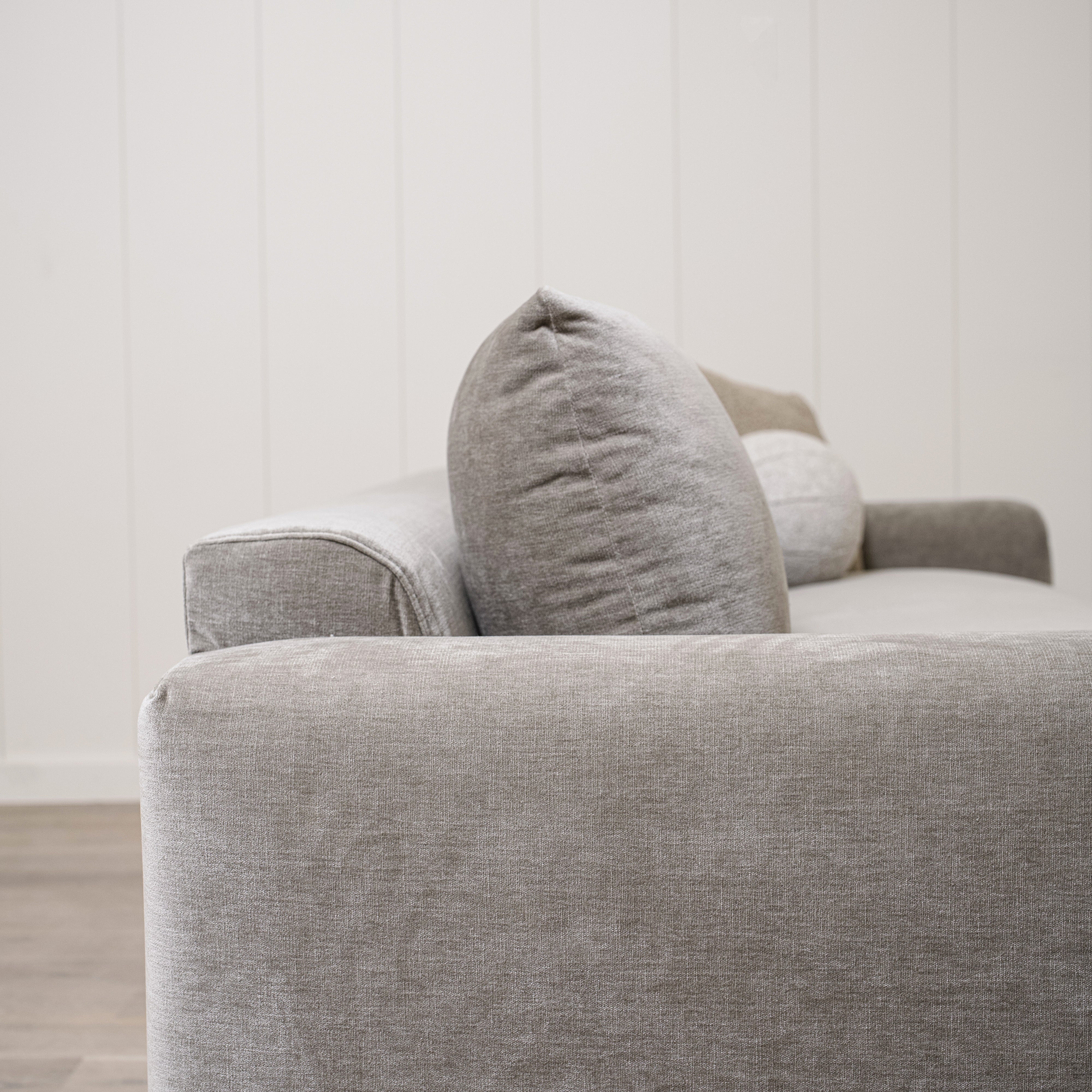 As Shown in Large, Slipcovered in Canyon Shale