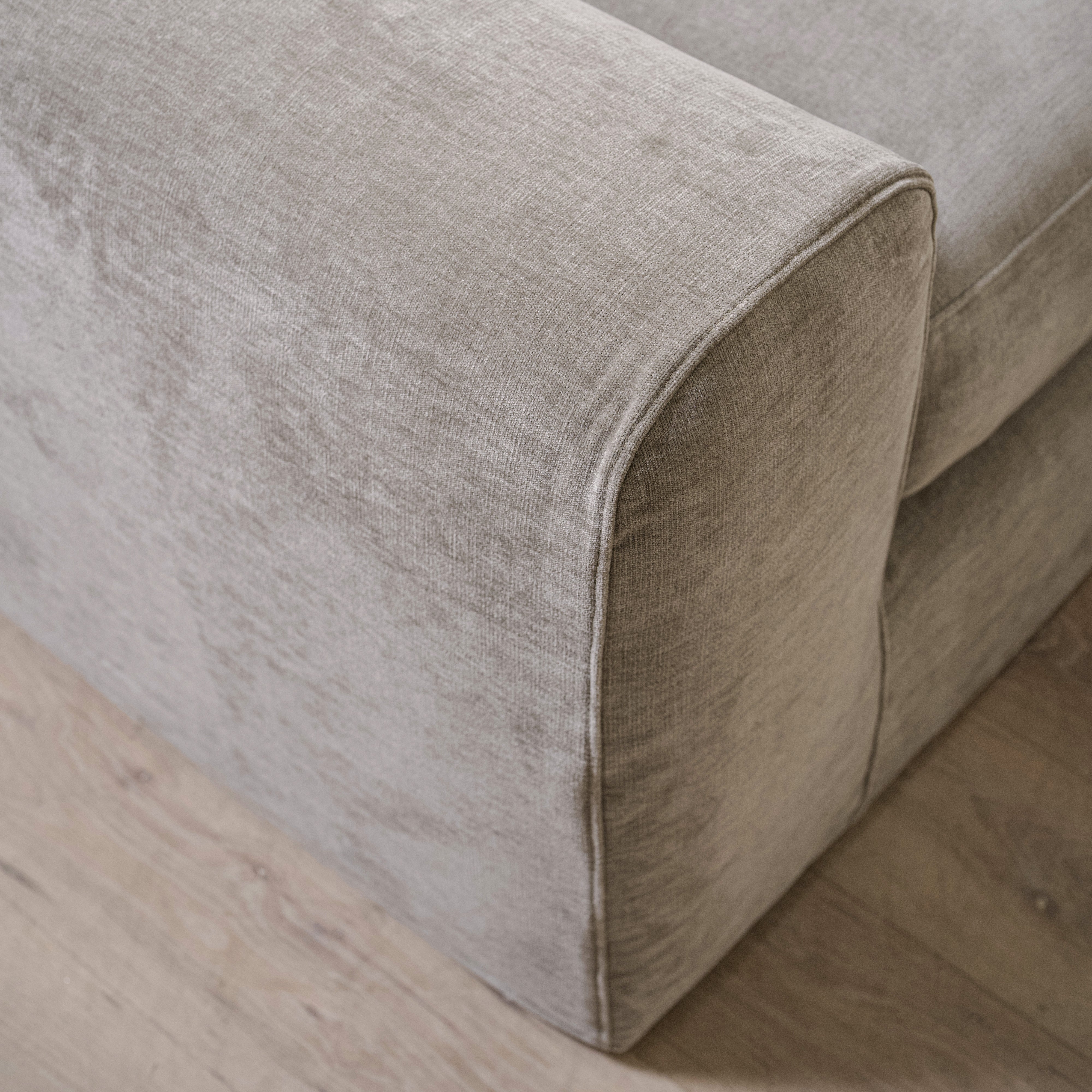 As Shown in Large, Slipcovered in Canyon Shale