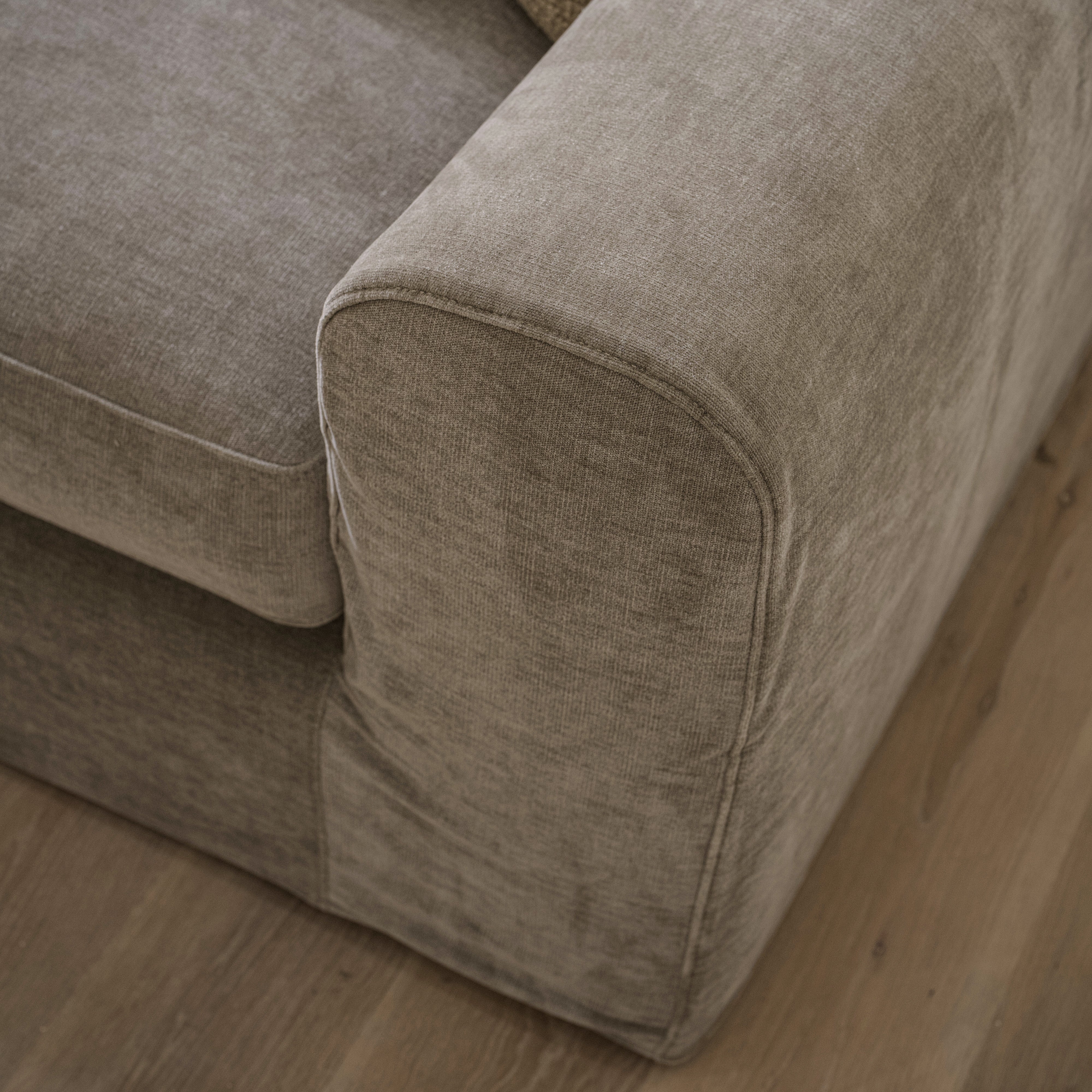 As Shown in Large, Slipcovered in Canyon Shale