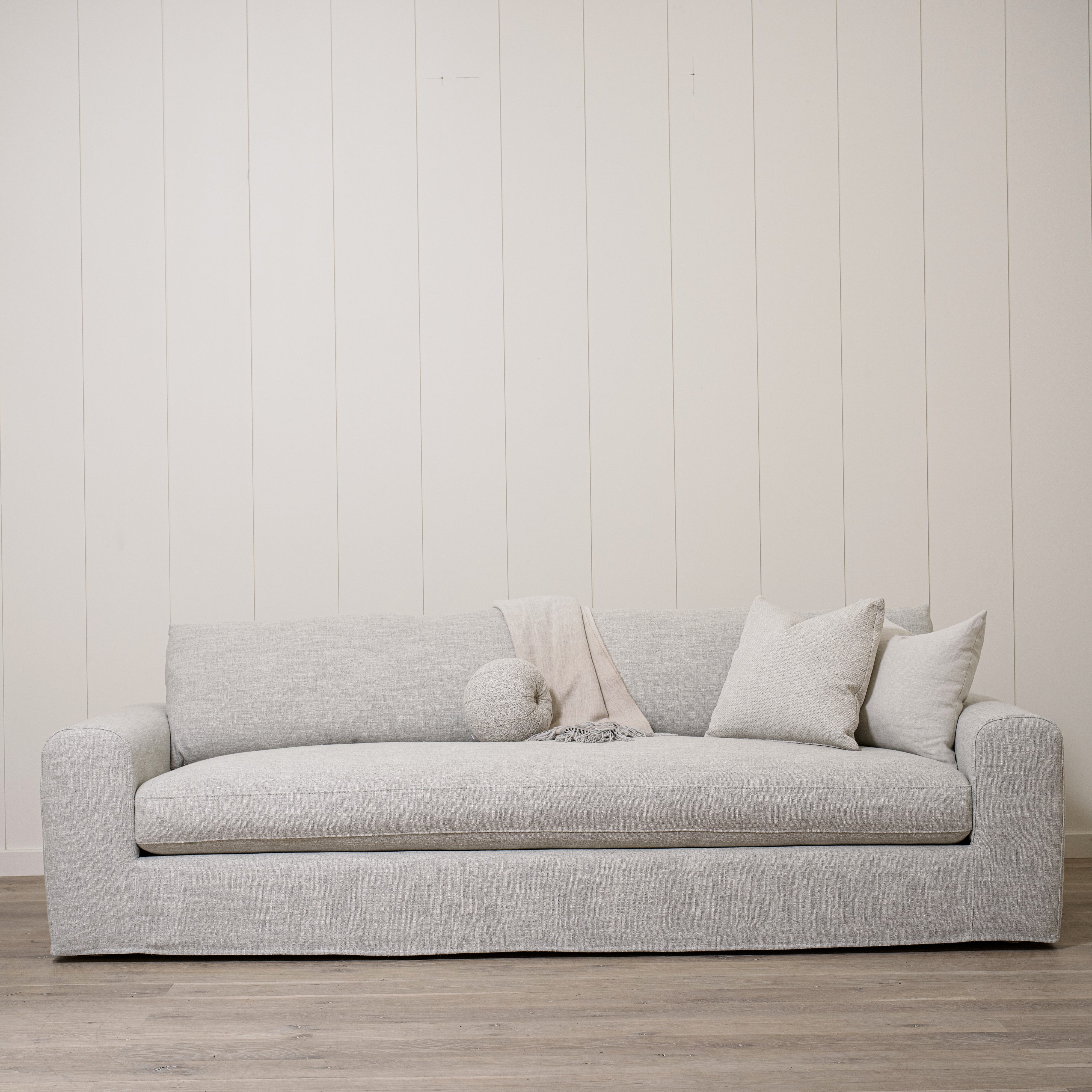 As Shown in Large, Slipcovered in Belgian Fog