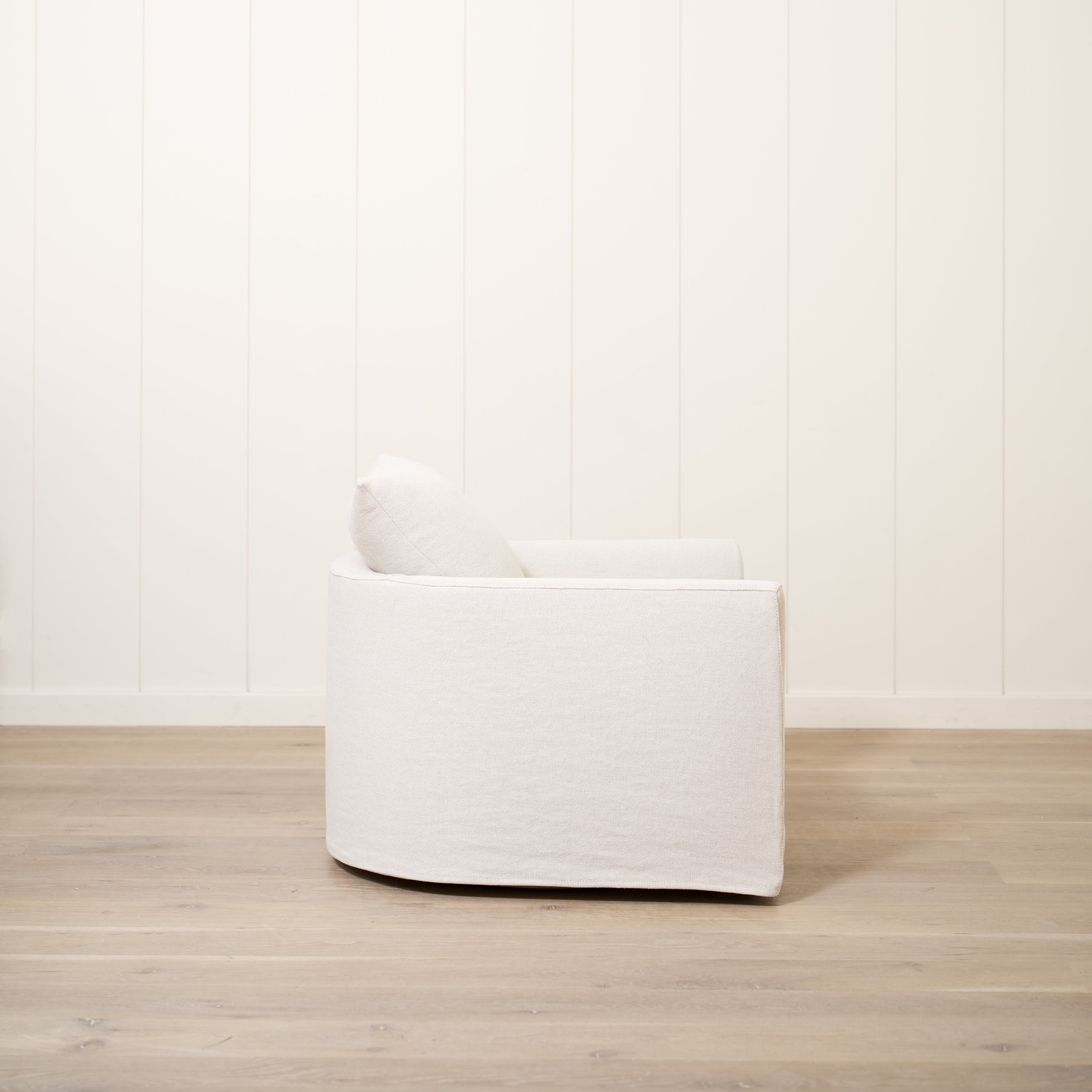 As Shown in Slipcovered Frame Natural