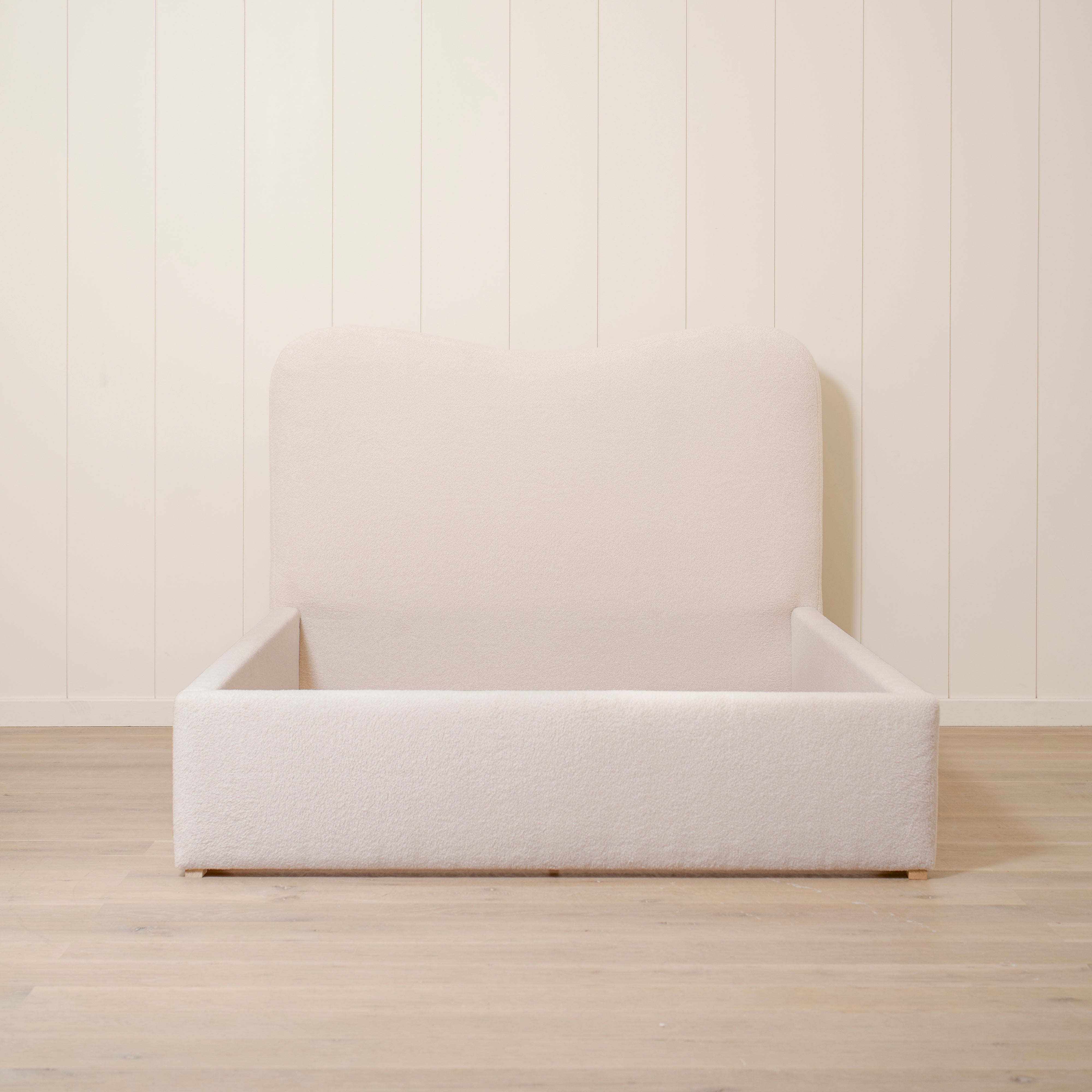 As Shown: Queen | Style: Upholstered | Fabric: Peak Ivory | Finish: N/A