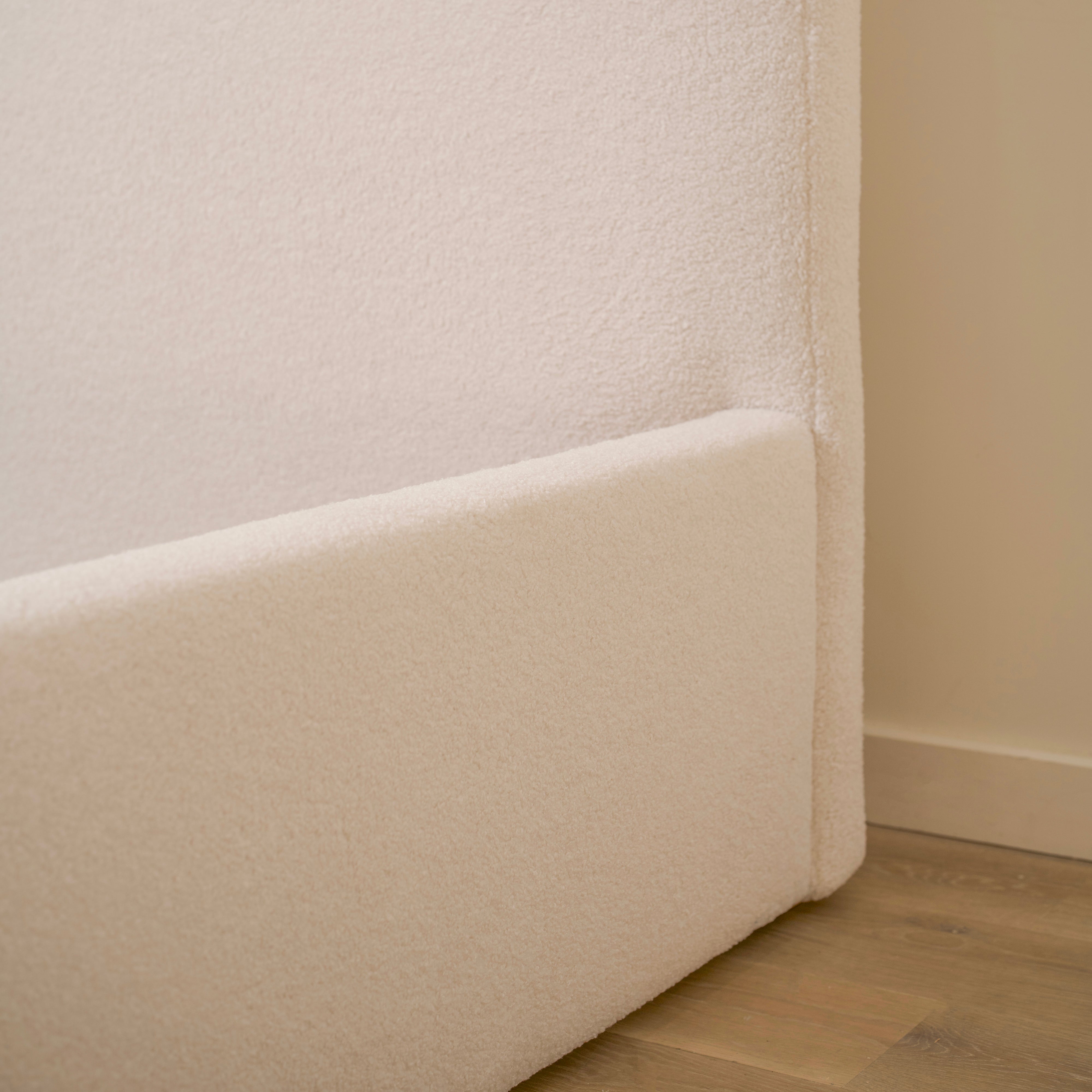 As Shown: Queen | Style: Upholstered | Fabric: Peak Ivory | Finish: N/A