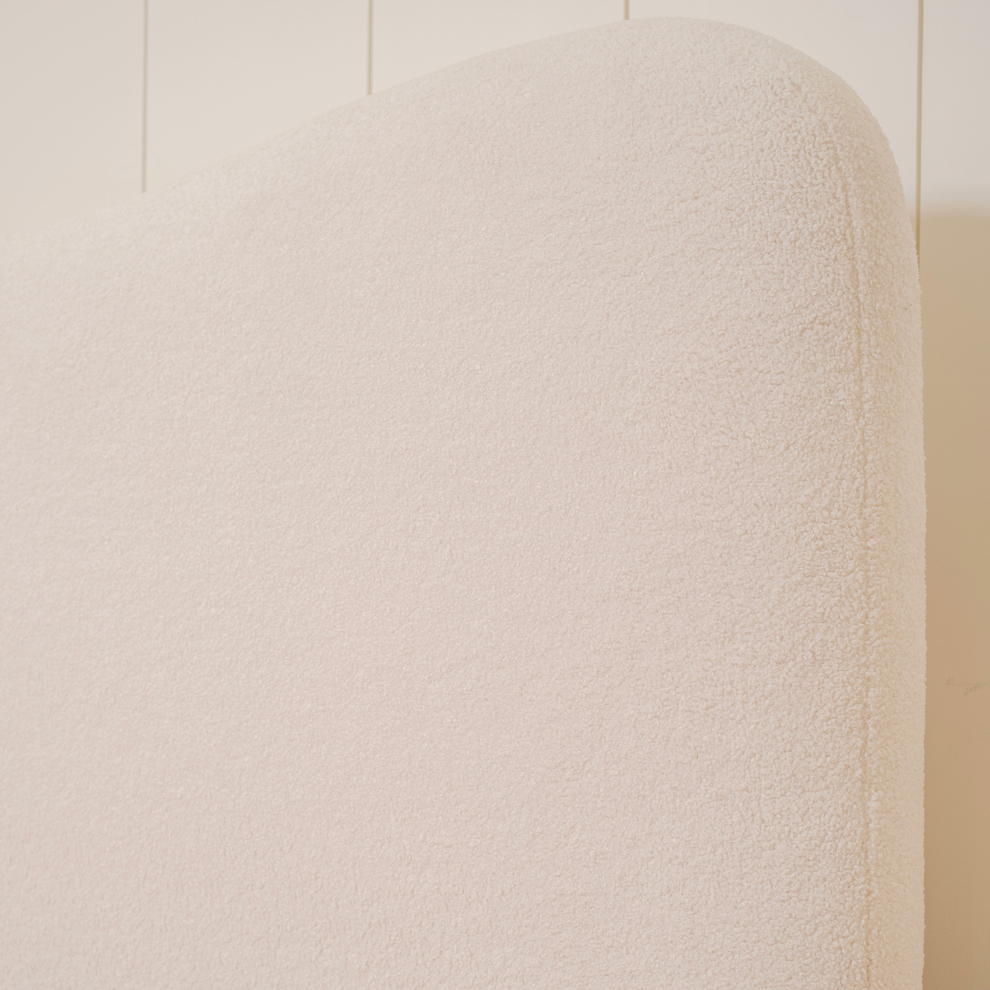 As Shown: Queen | Style: Upholstered | Fabric: Peak Ivory | Finish: N/A