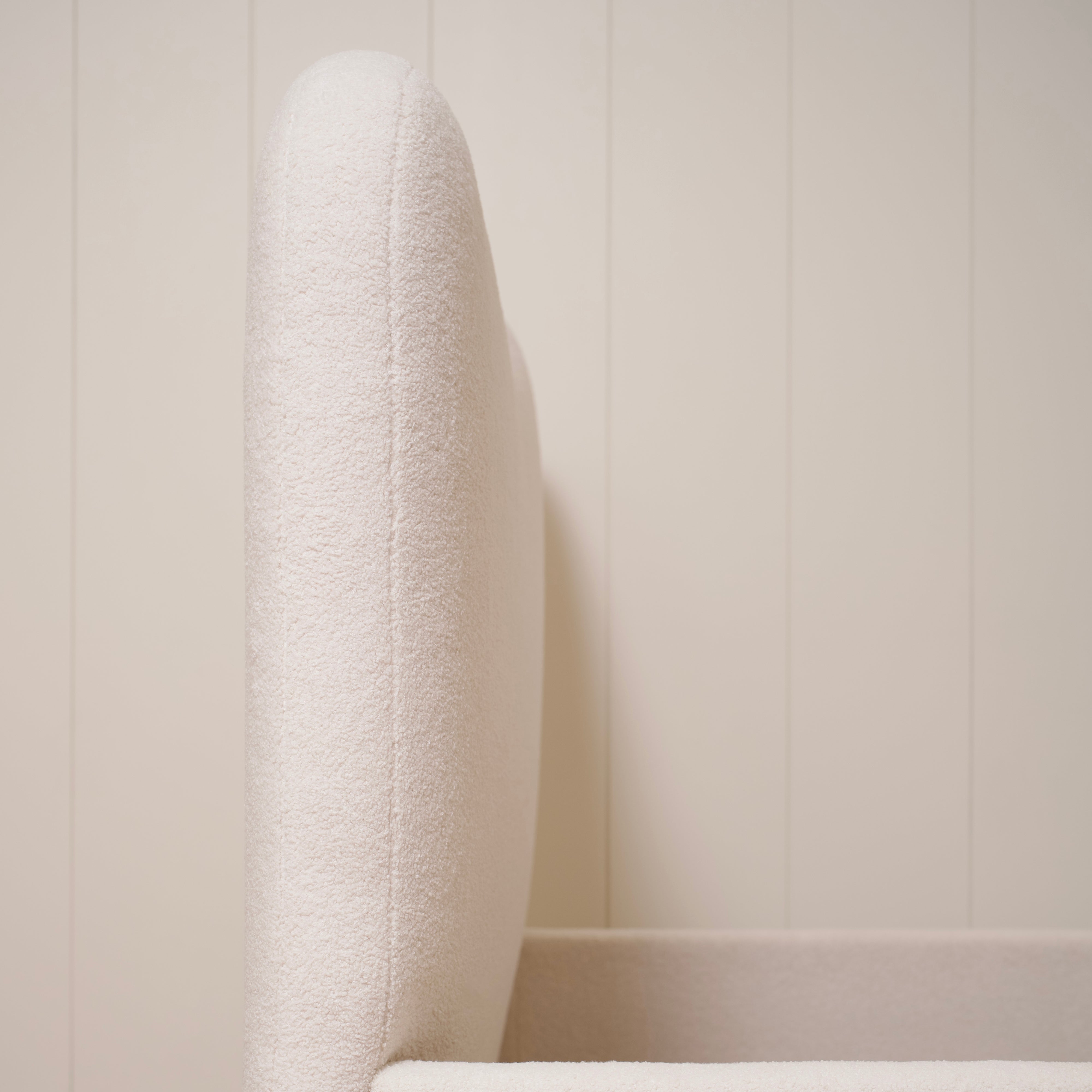 As Shown: Queen | Style: Upholstered | Fabric: Peak Ivory | Finish: N/A