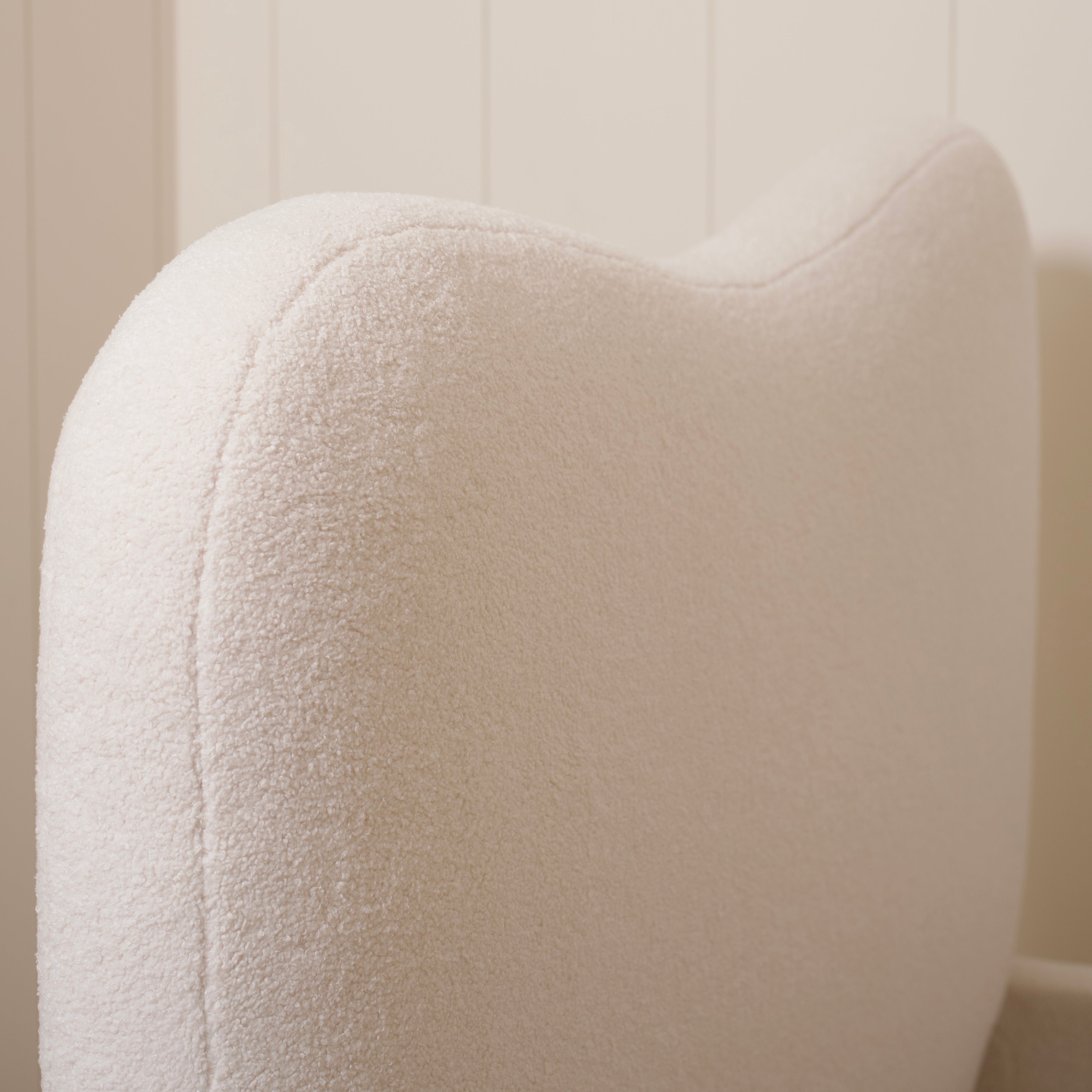 As Shown: Queen | Style: Upholstered | Fabric: Peak Ivory | Finish: N/A