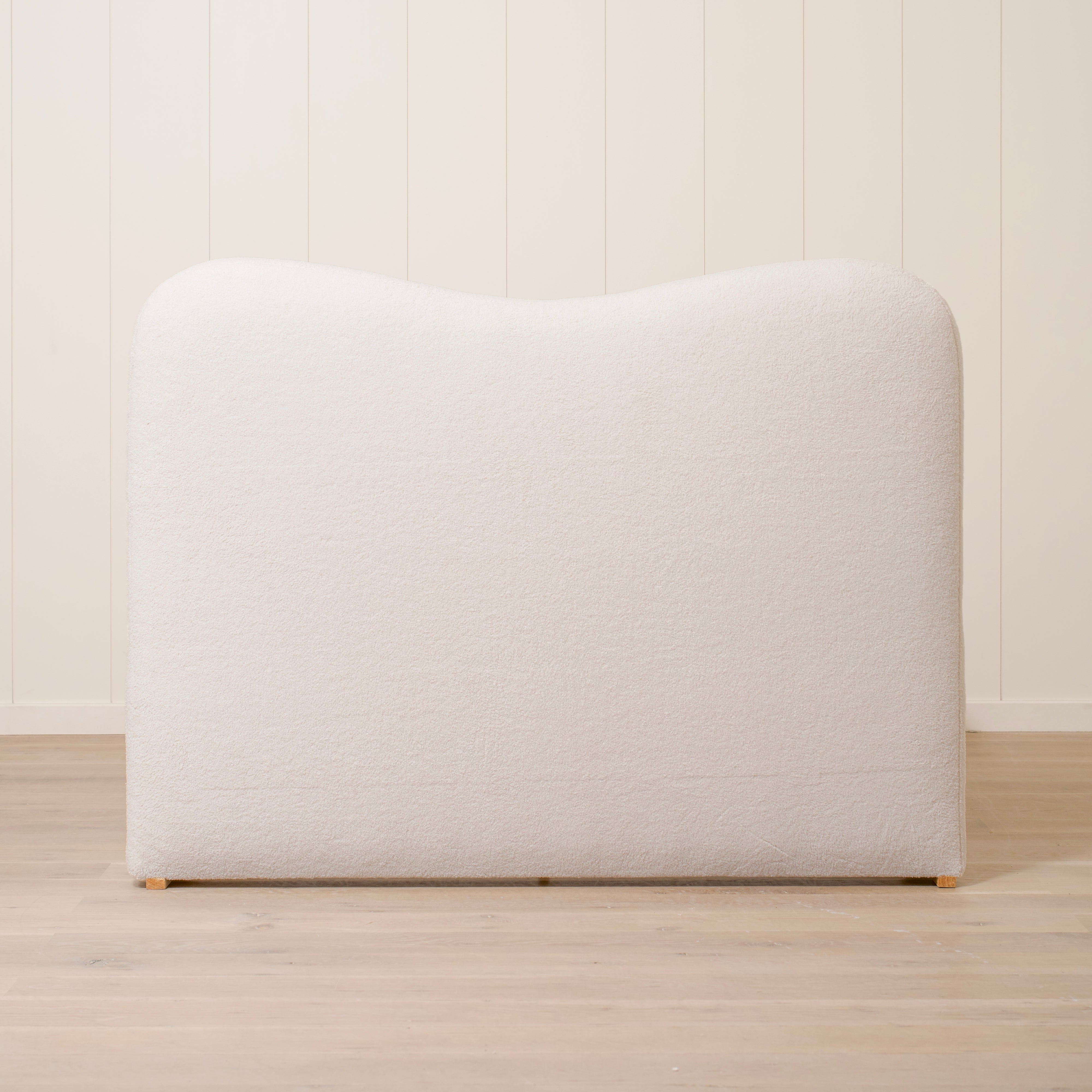 As Shown: Queen | Style: Upholstered | Fabric: Peak Ivory | Finish: N/A