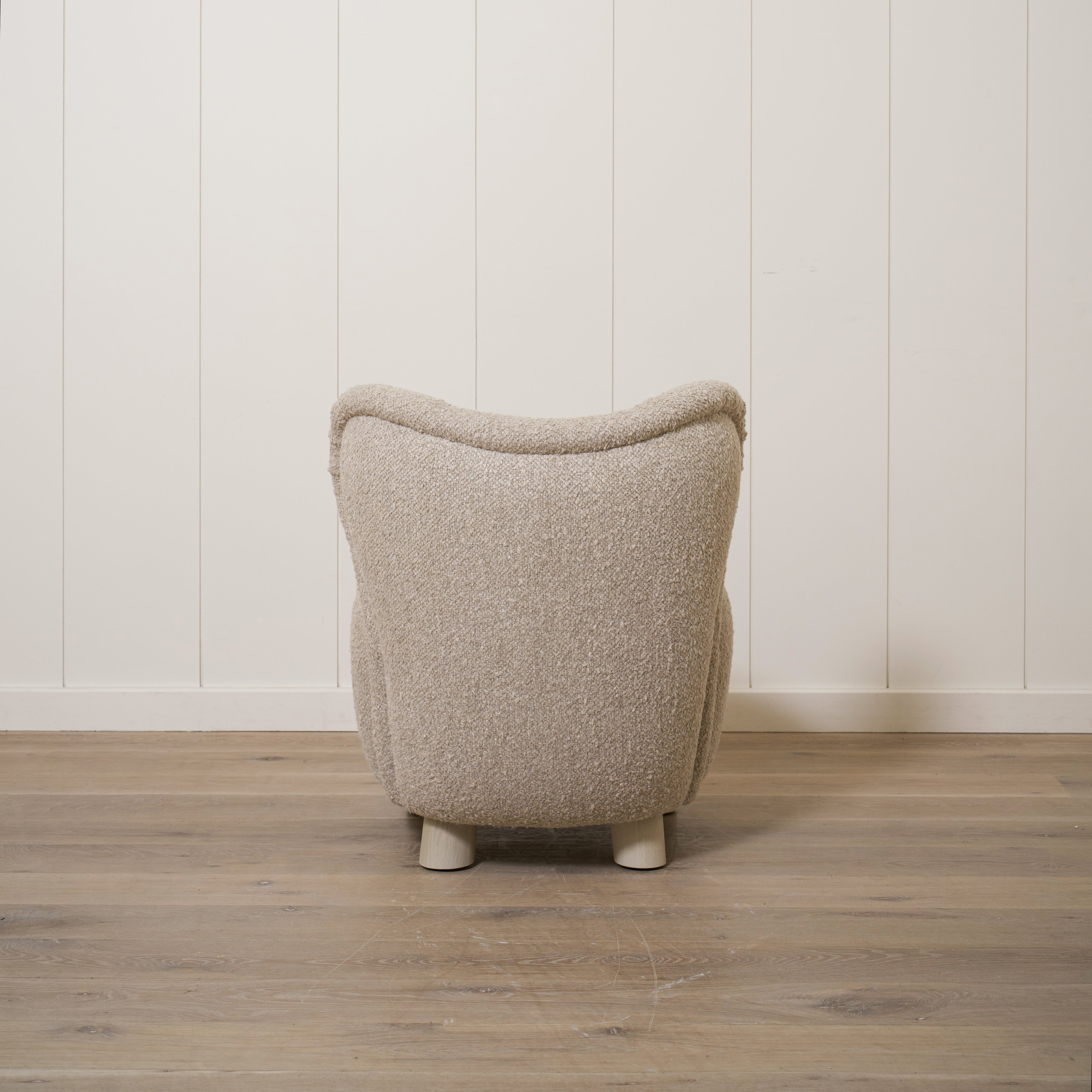 As Shown: 28"L x 29"D x 32.5"H | Style: Upholstered | Fabric: Berber Taupe | Finish: Sand