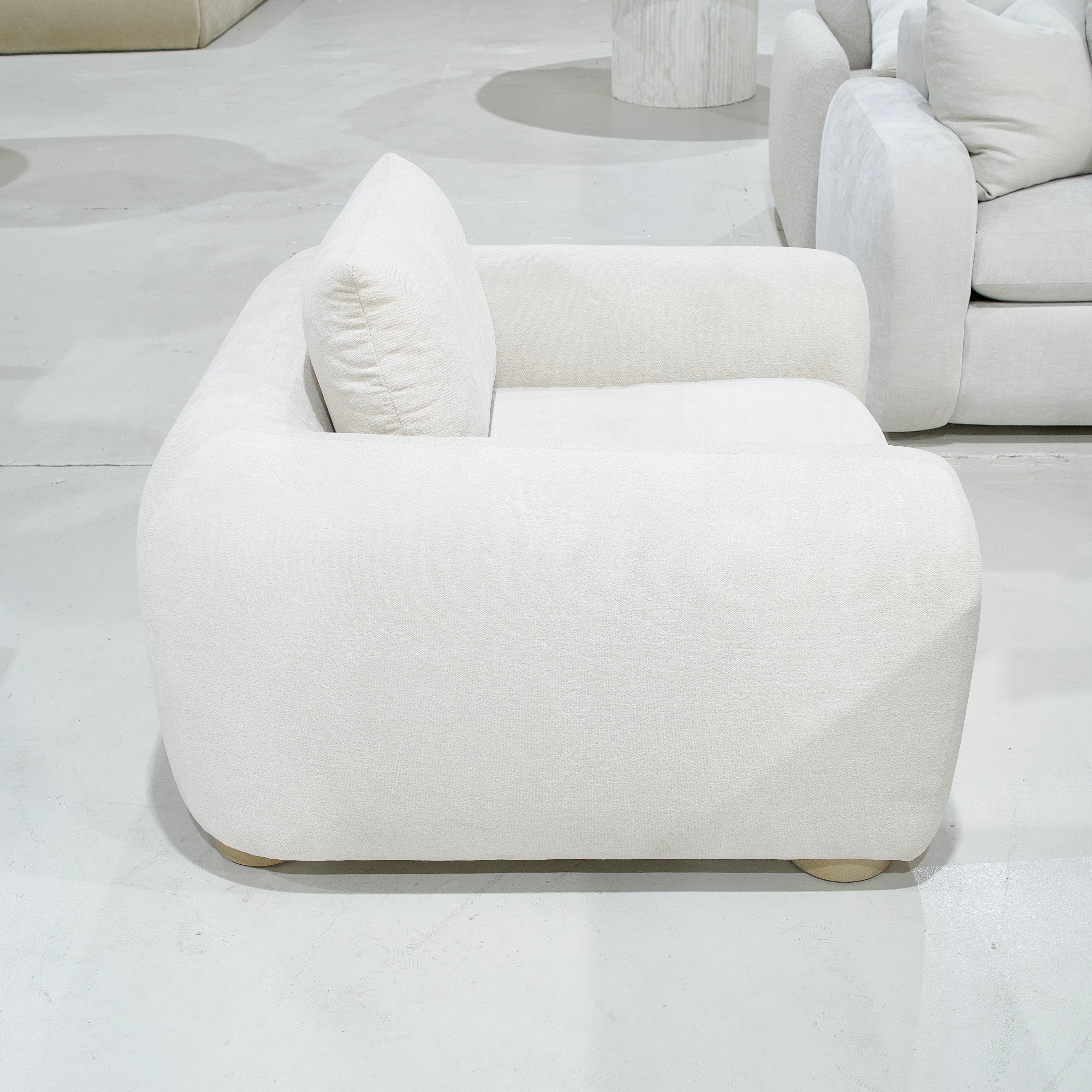 As Shown in Upholstered Barney Stone