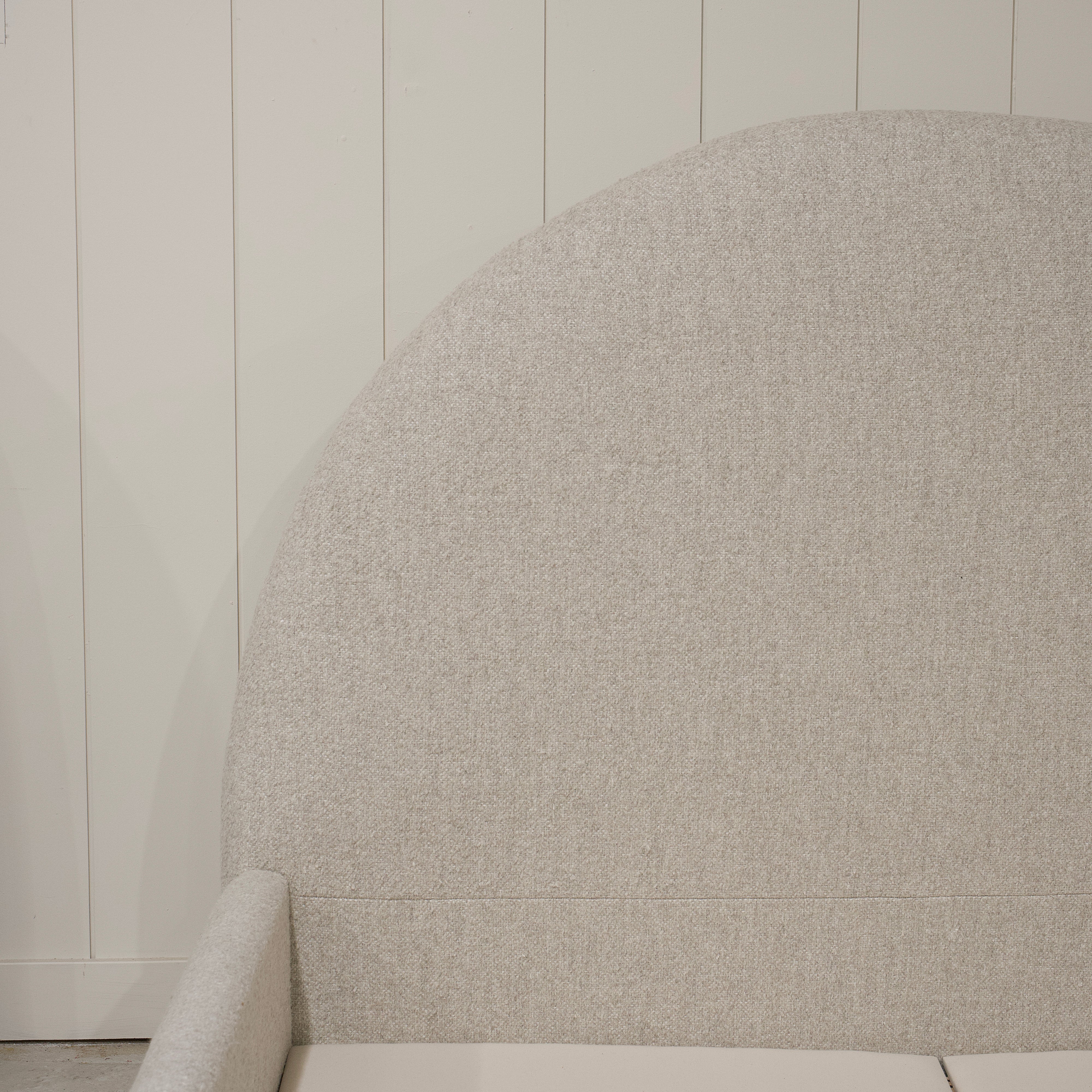 As Shown: King | Style: Upholstered | Fabric: Berber Linen | Finish: N/A