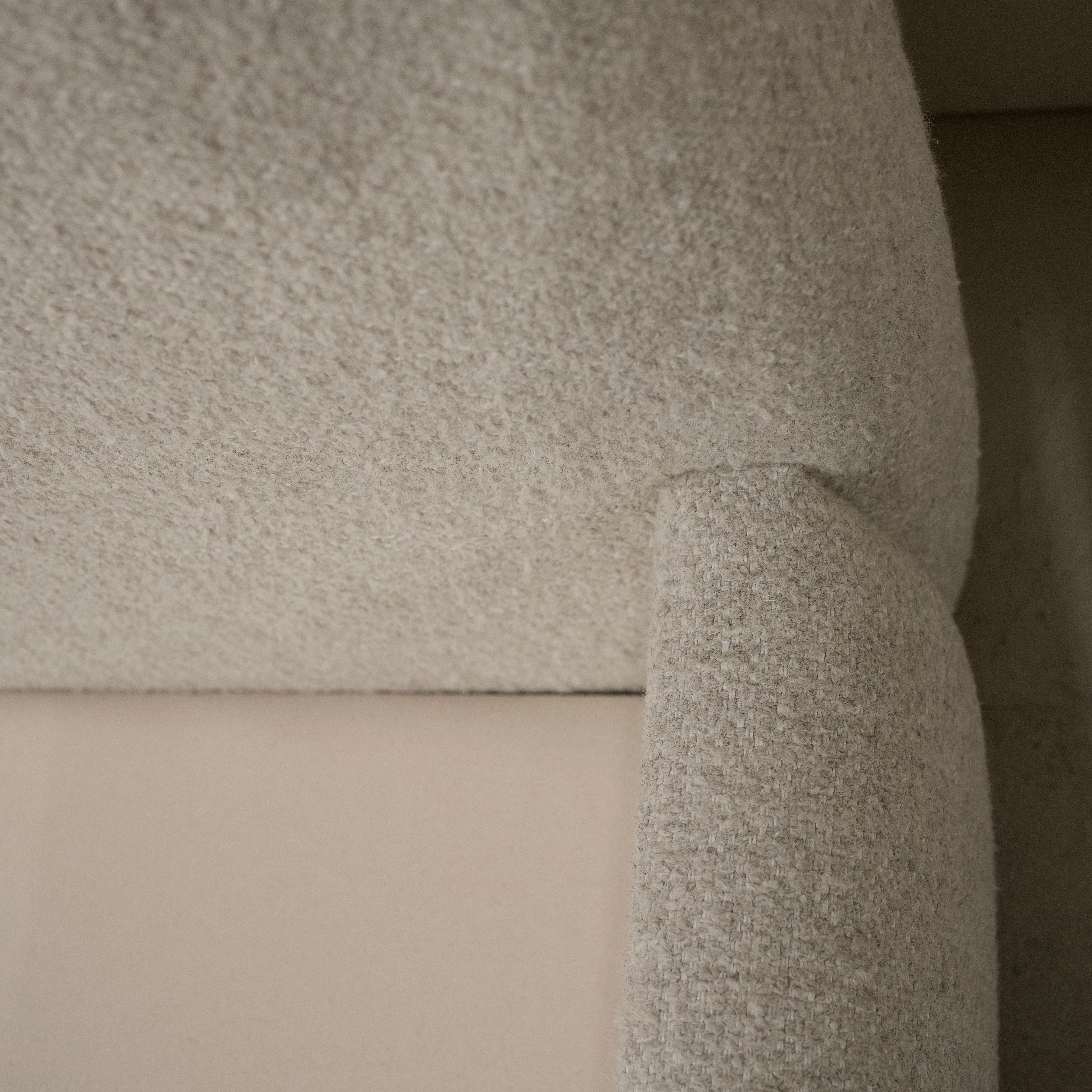 As Shown: King | Style: Upholstered | Fabric: Berber Linen | Finish: N/A