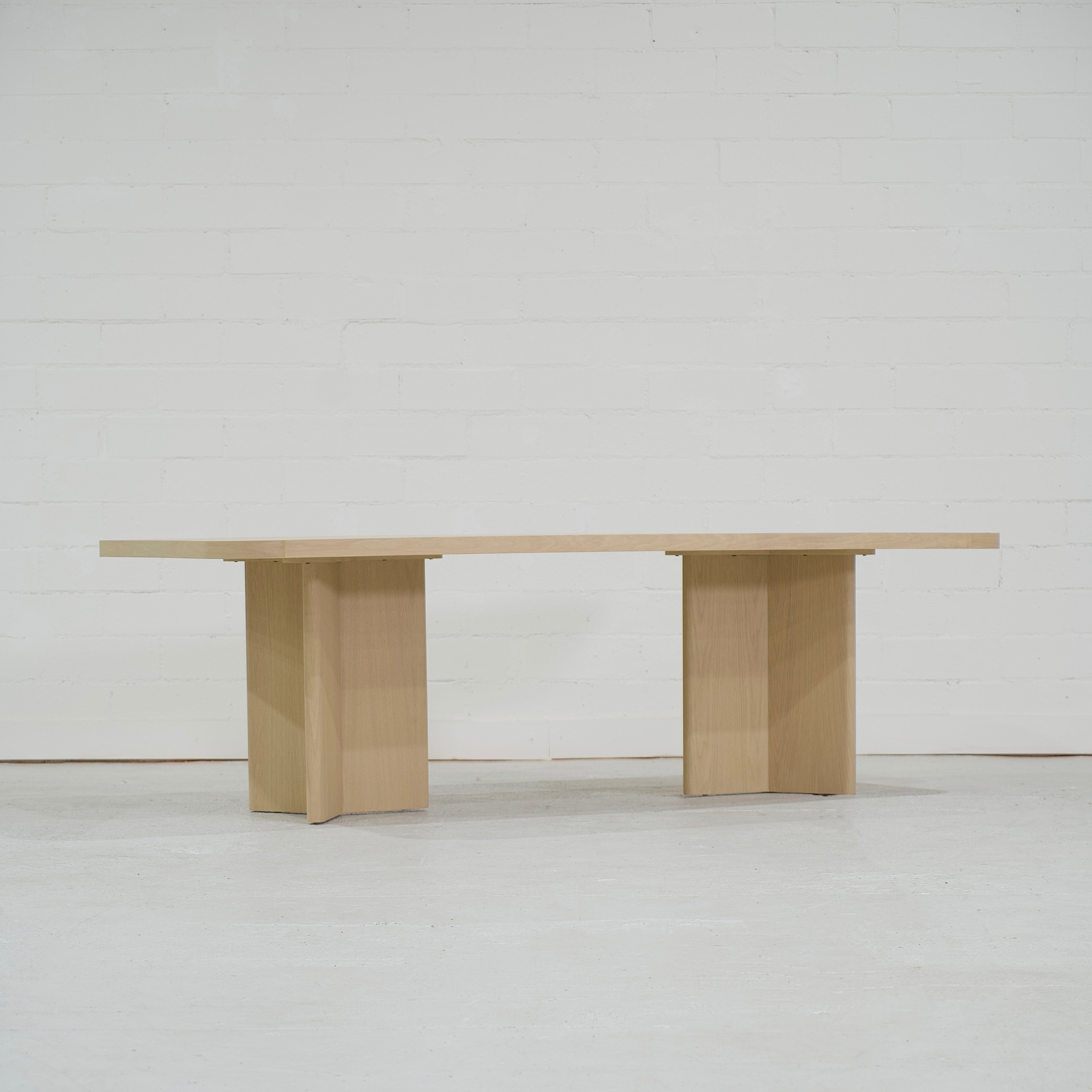 As Shown: in Mint White Natural finish.