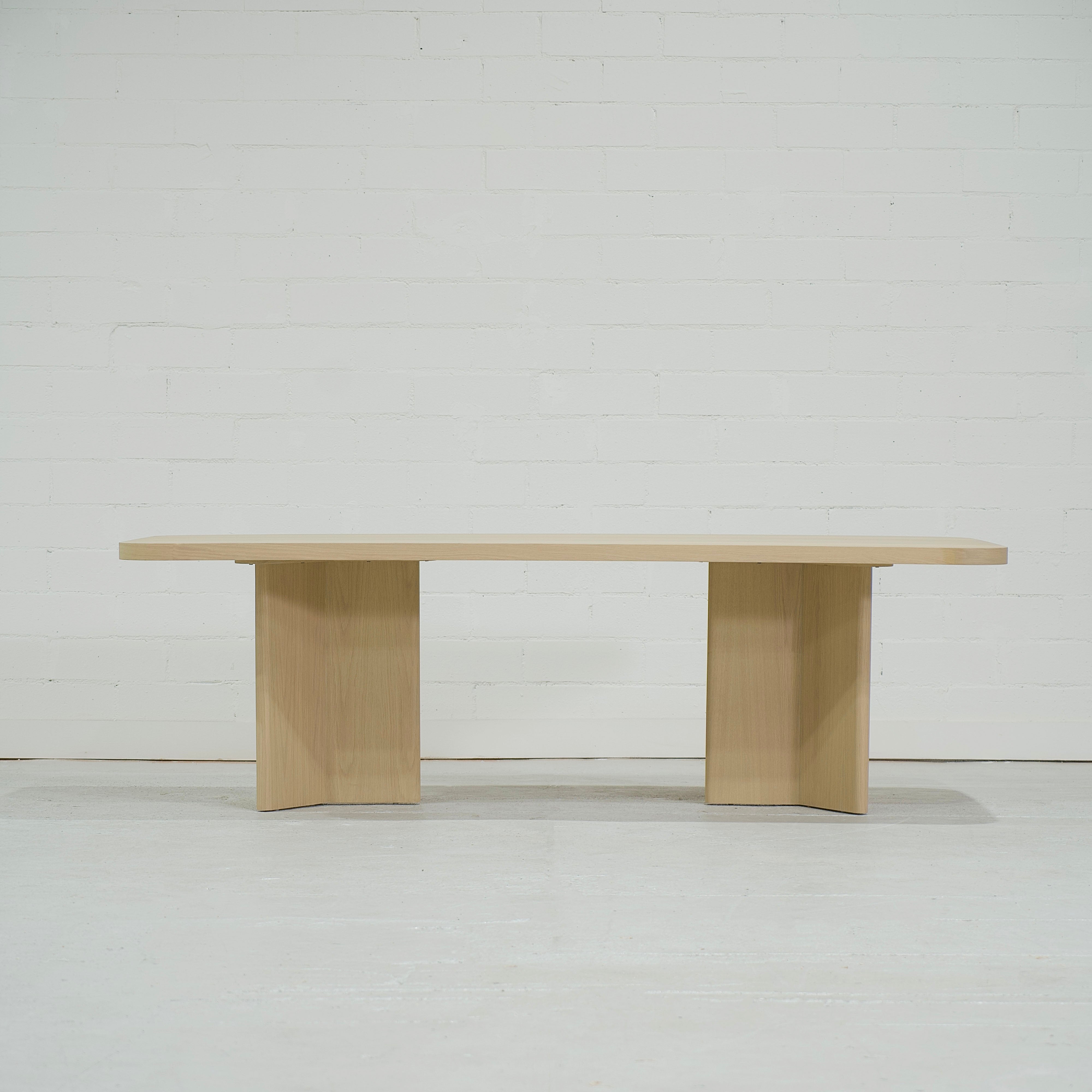 As Shown: in Mint White Natural finish.