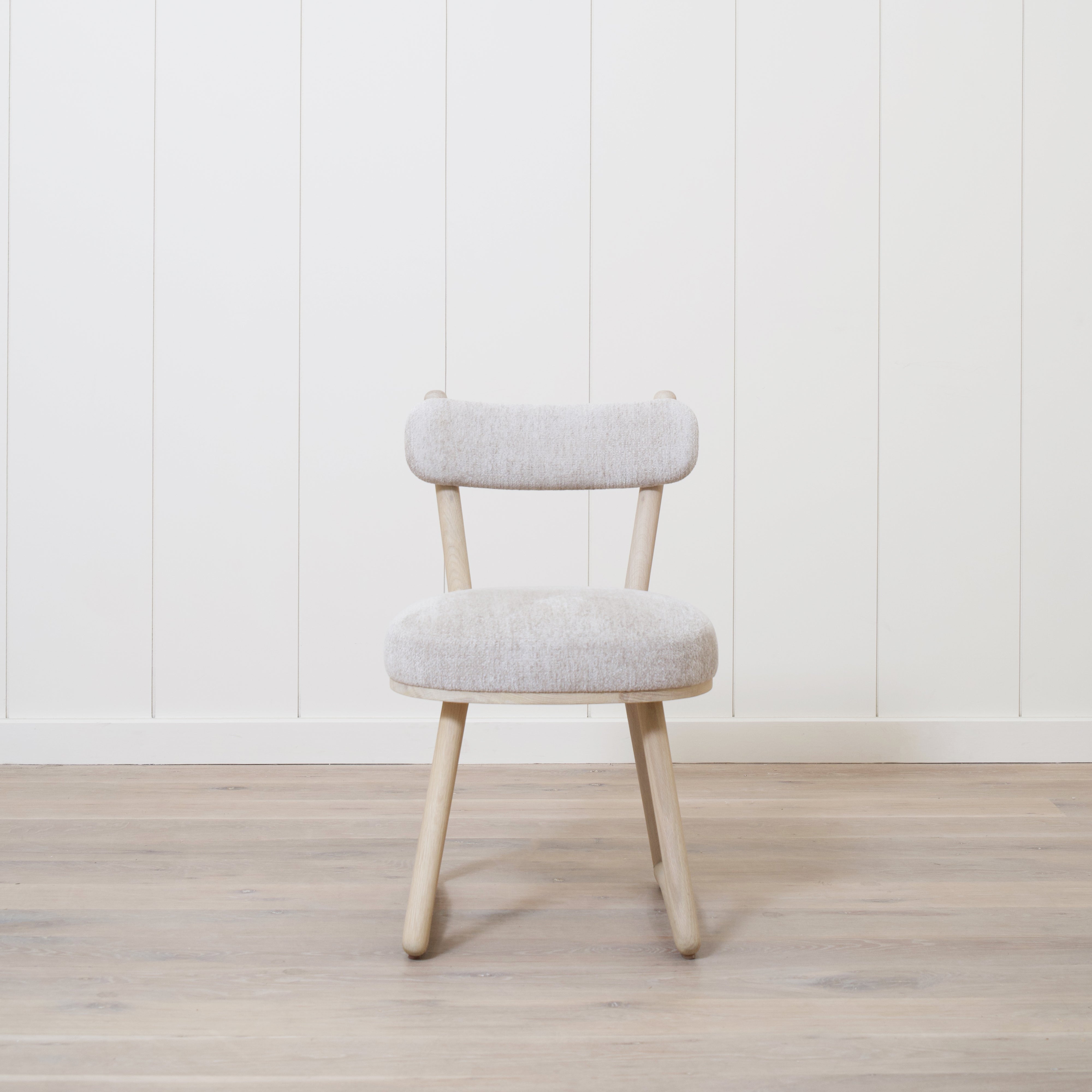 As Shown: Fabric - Dylan Linen, Finish - Mint White Natural