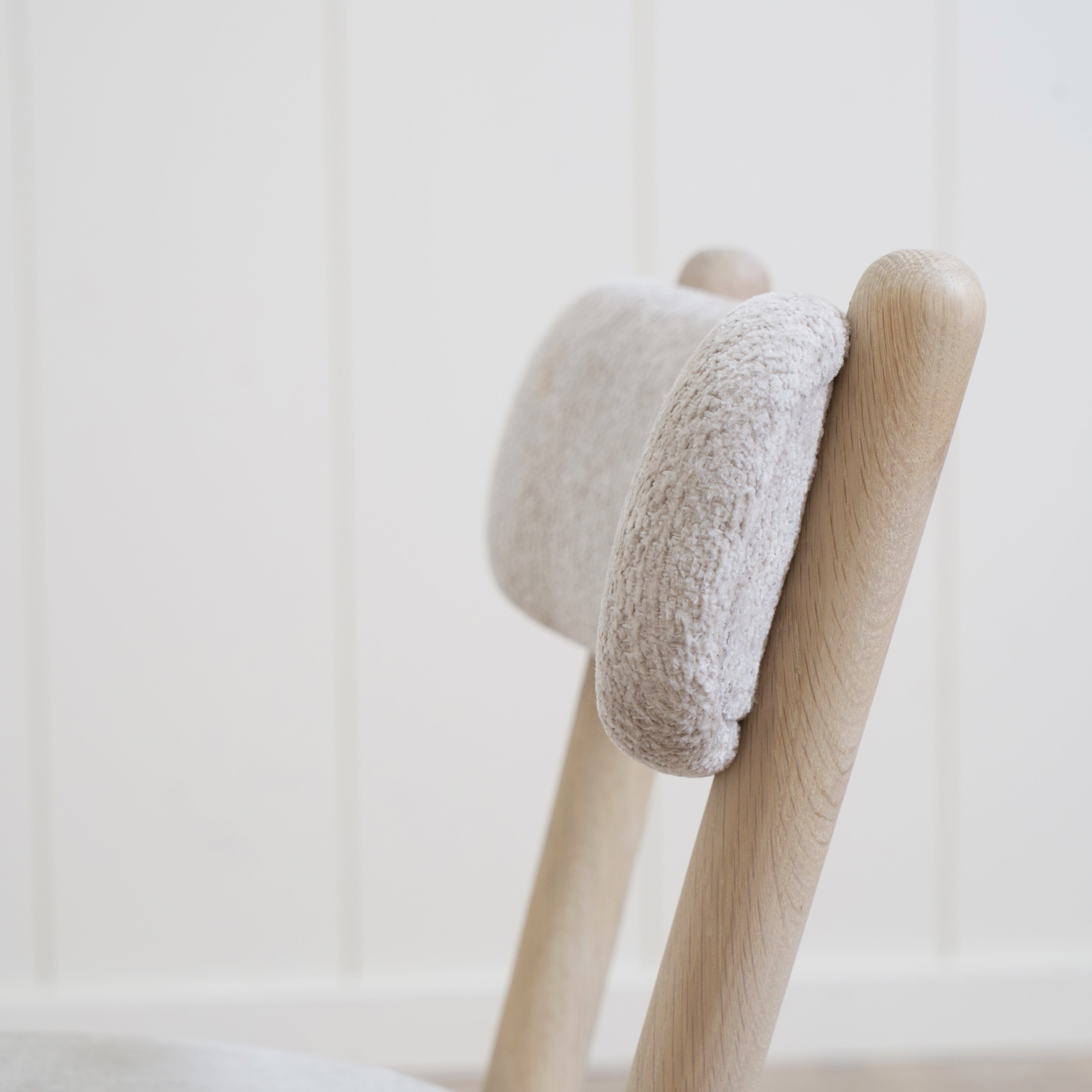 As Shown: Fabric - Dylan Linen, Finish - Mint White Natural