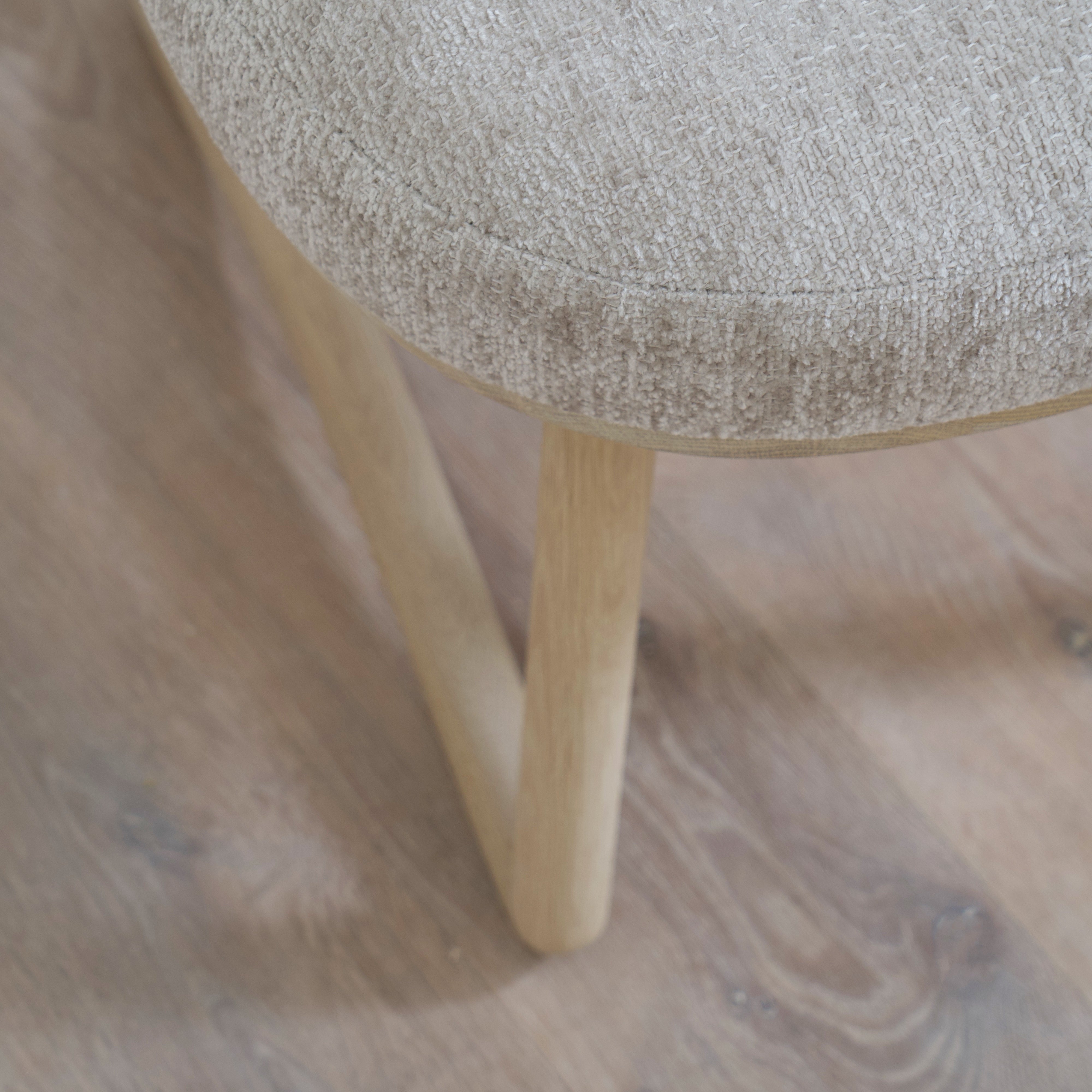 As Shown: Fabric - Dylan Linen, Finish - Mint White Natural