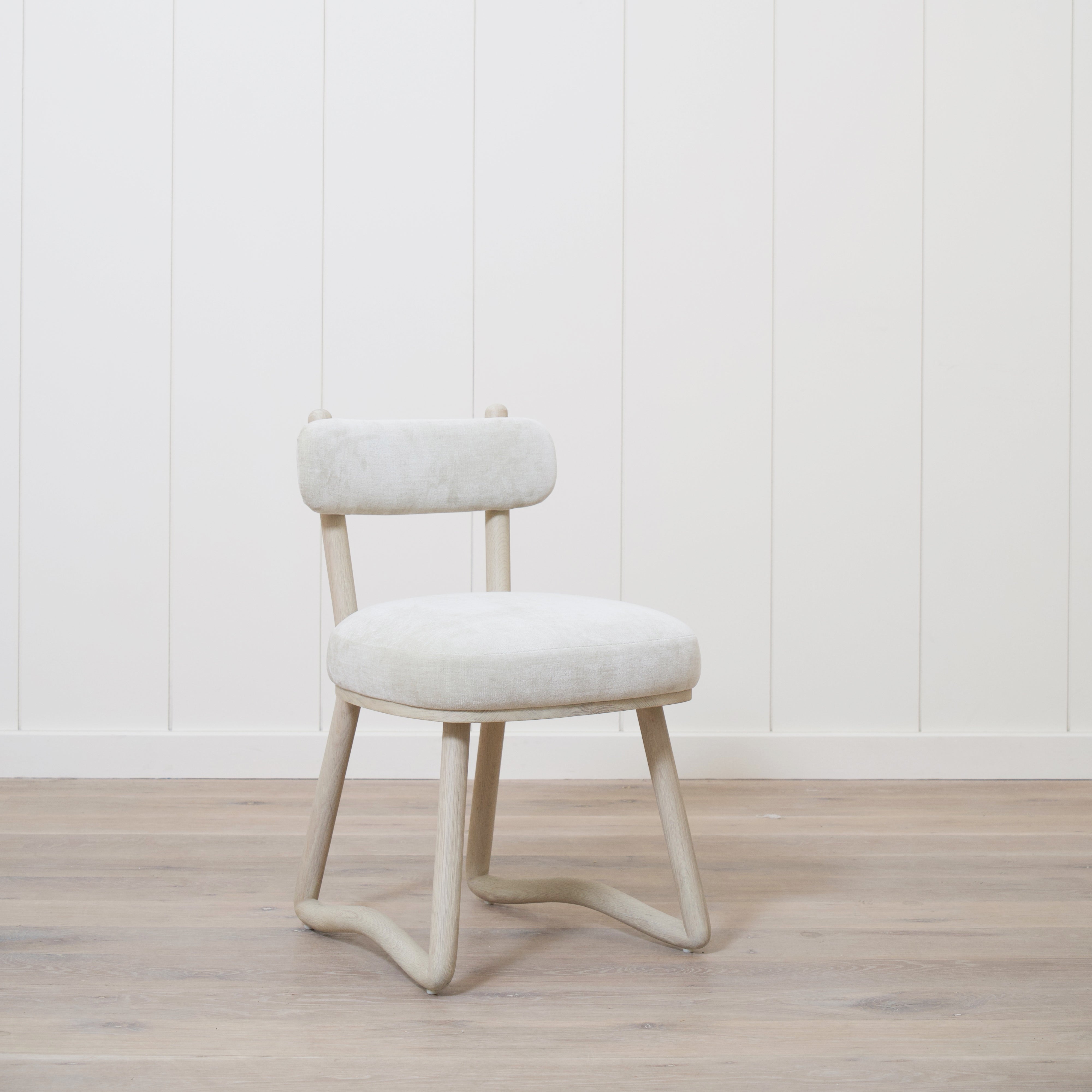 As Shown: Fabric - Canyon Dune, Finish - Nordic White