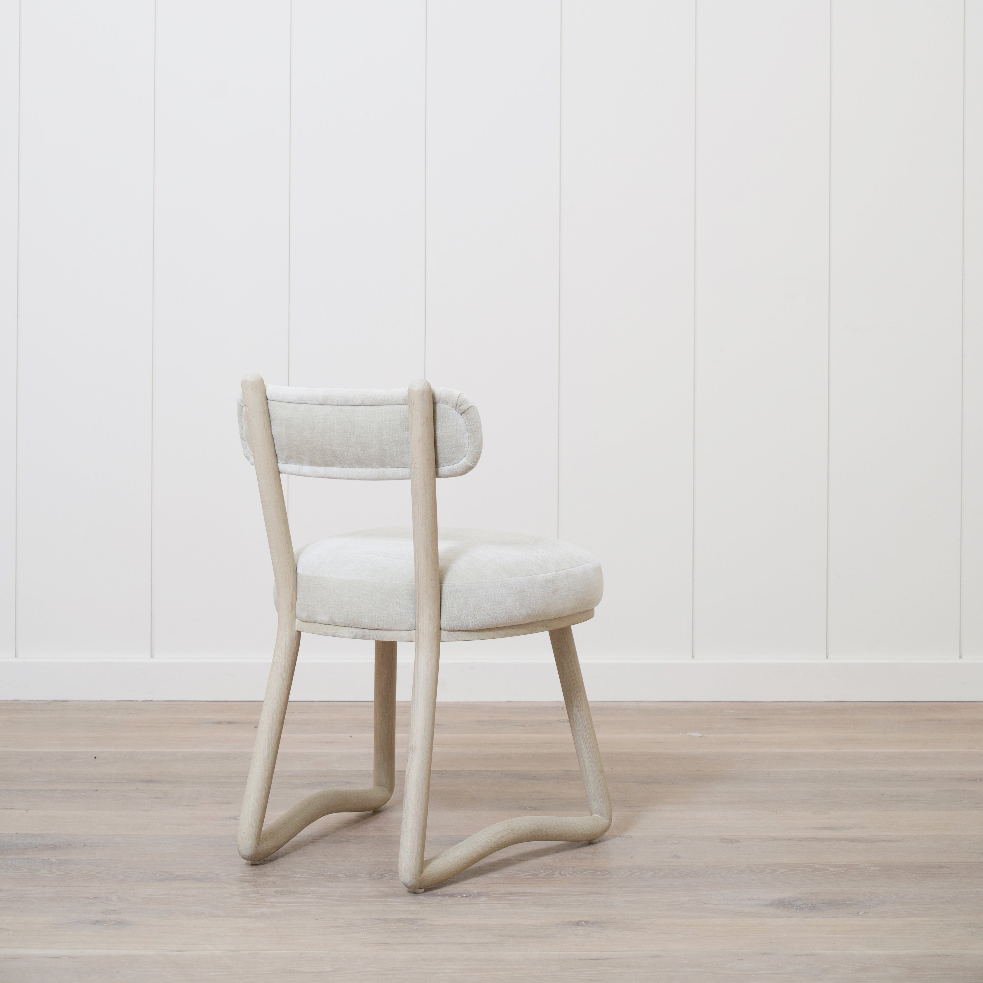 As Shown: Fabric - Canyon Dune, Finish - Nordic White