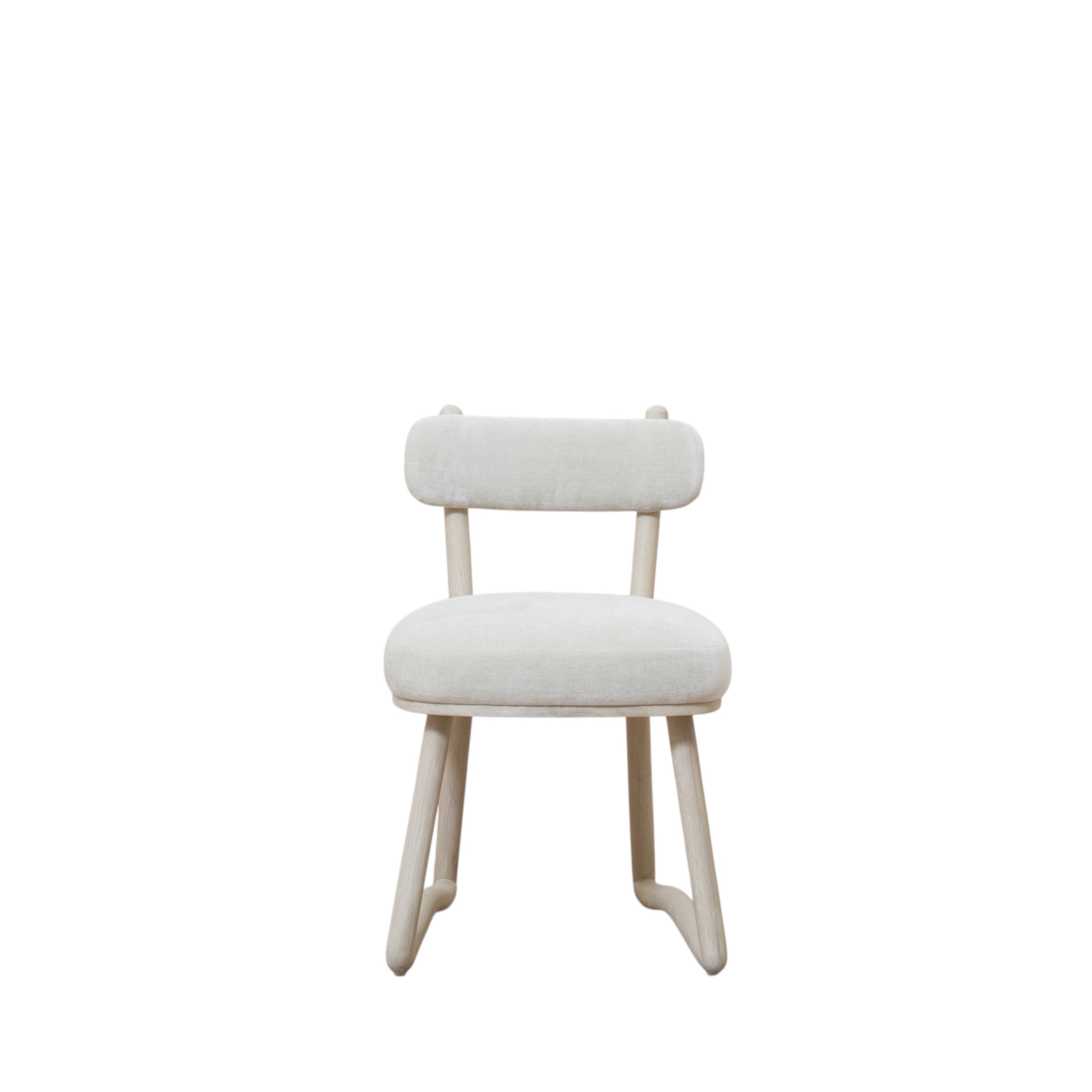 As Shown: Fabric - Canyon Dune, Finish - Nordic White