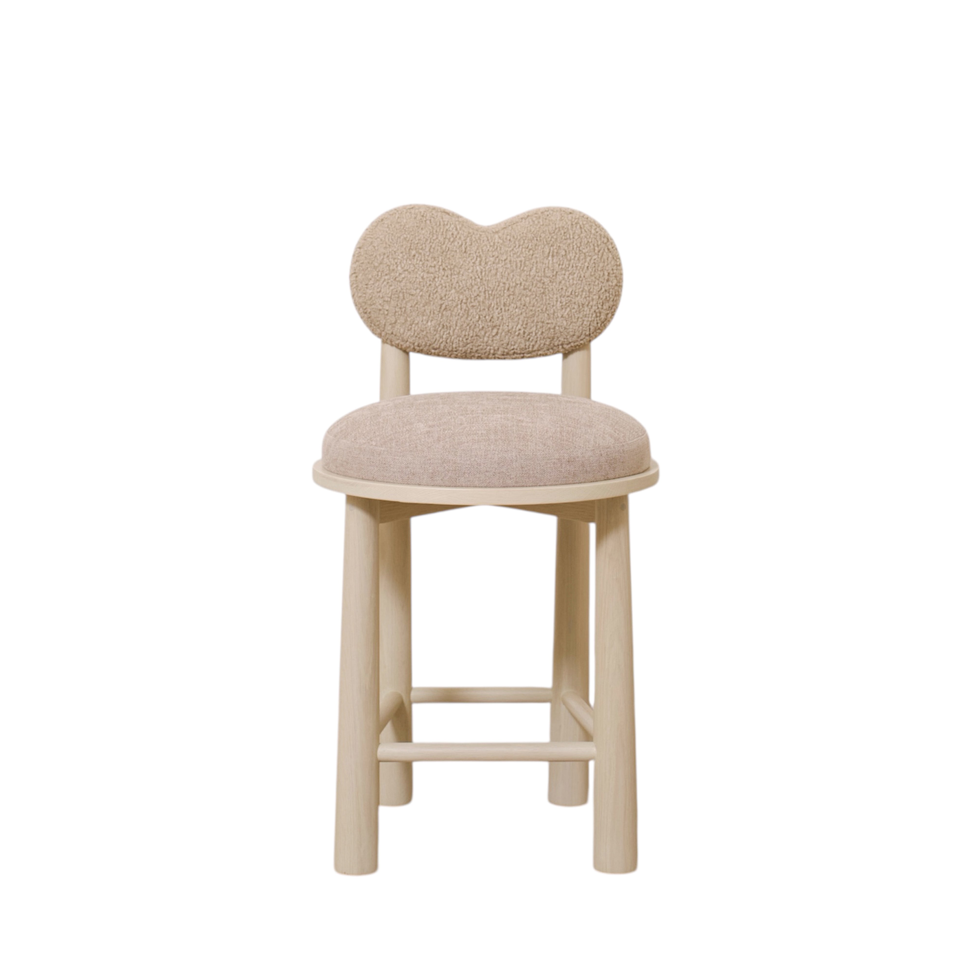 As Shown: Fabric: Sheepskin Toast (Back), Sawyer Wheat(Seat) | Finish: Sand