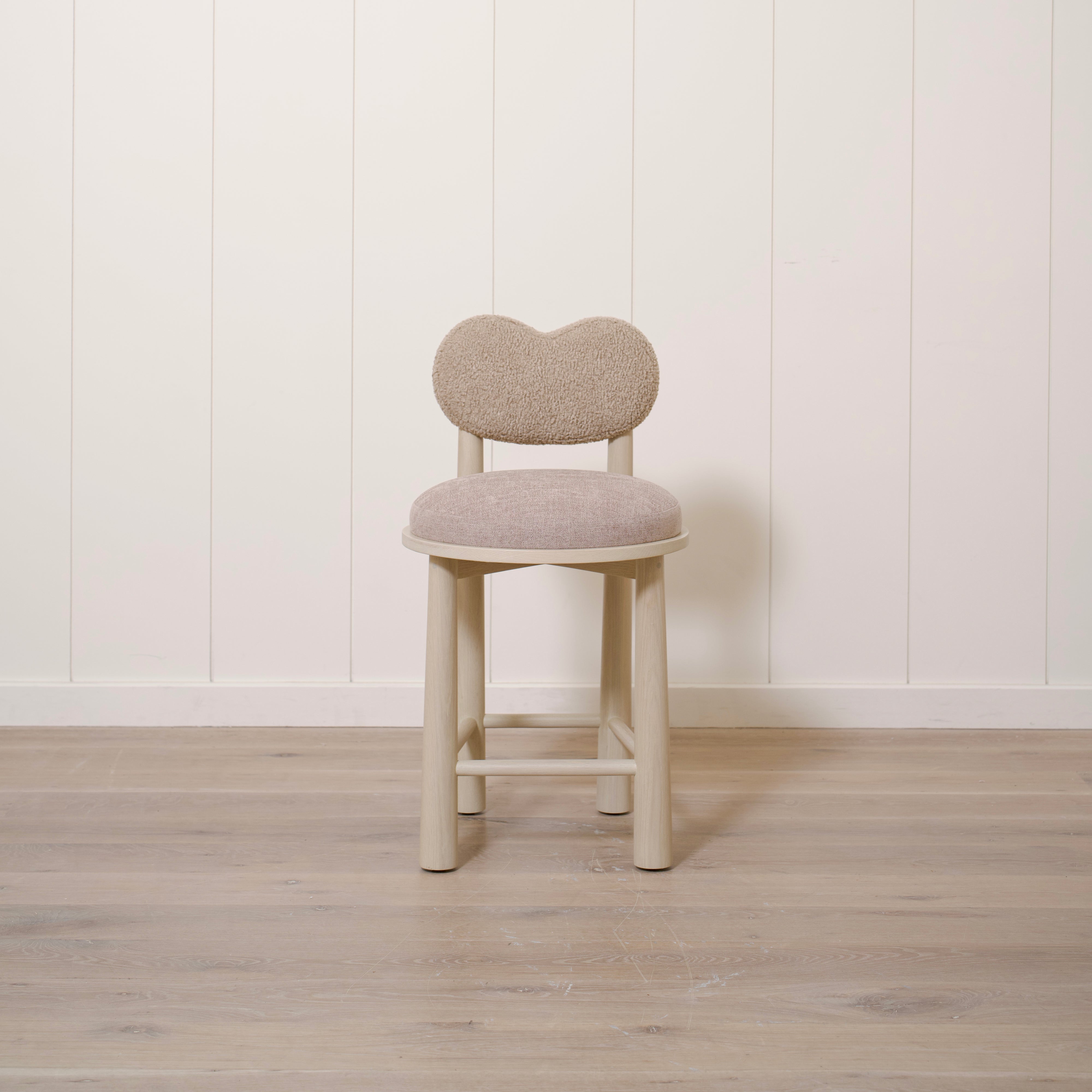 As Shown: Fabric: Sheepskin Toast (Back), Sawyer Wheat(Seat) | Finish: Sand
