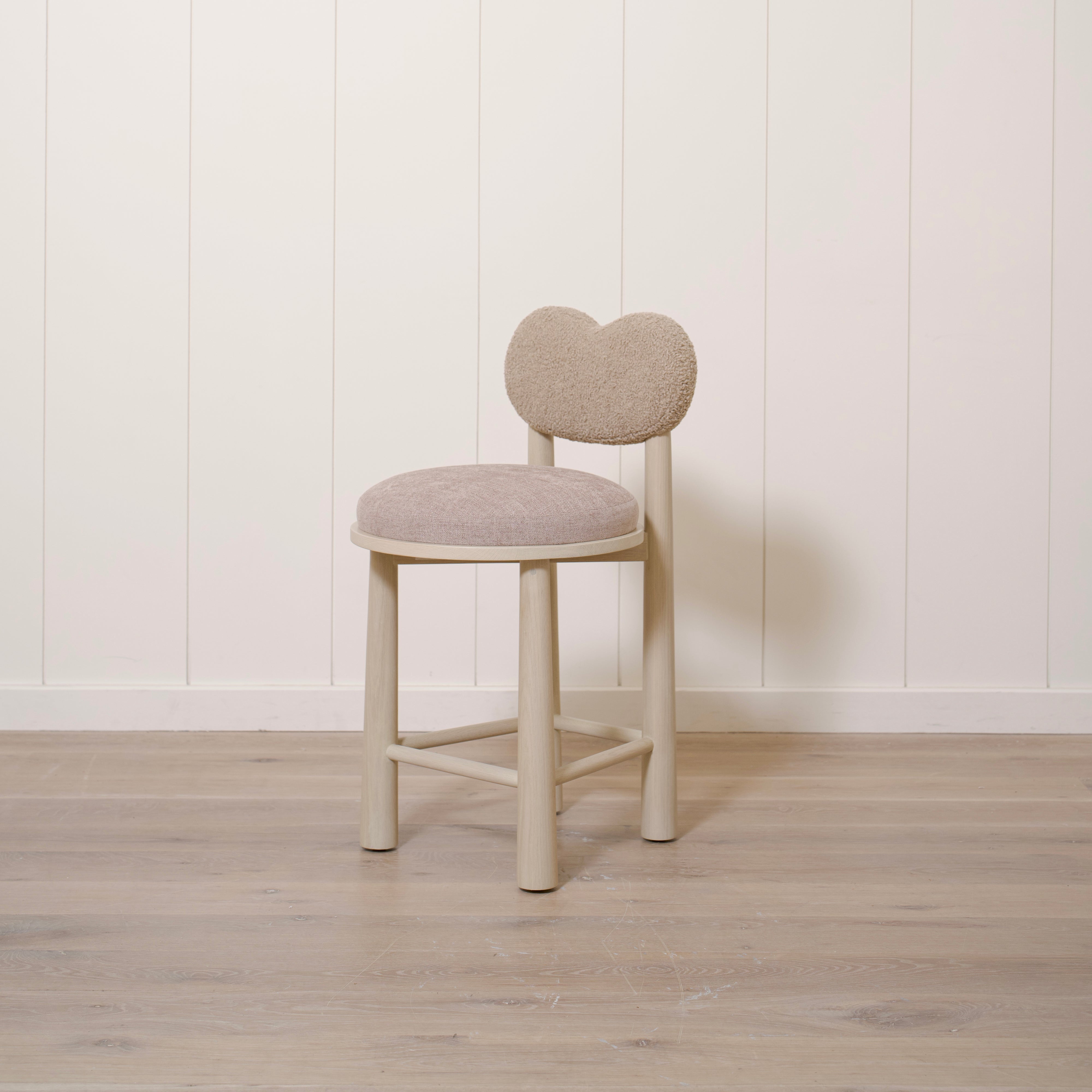 As Shown: Fabric: Sheepskin Toast (Back), Sawyer Wheat(Seat) | Finish: Sand