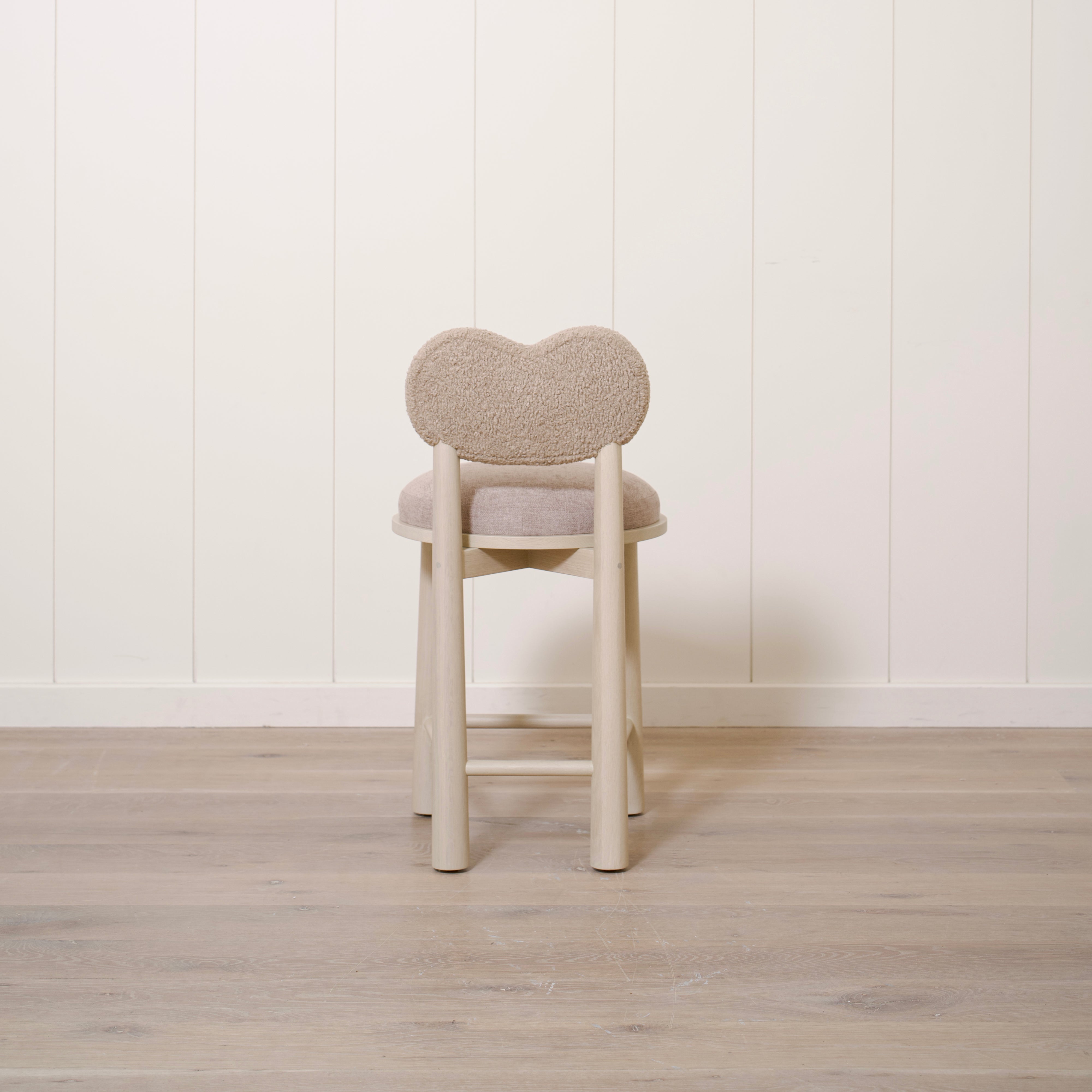 As Shown: Fabric: Sheepskin Toast (Back), Sawyer Wheat(Seat) | Finish: Sand