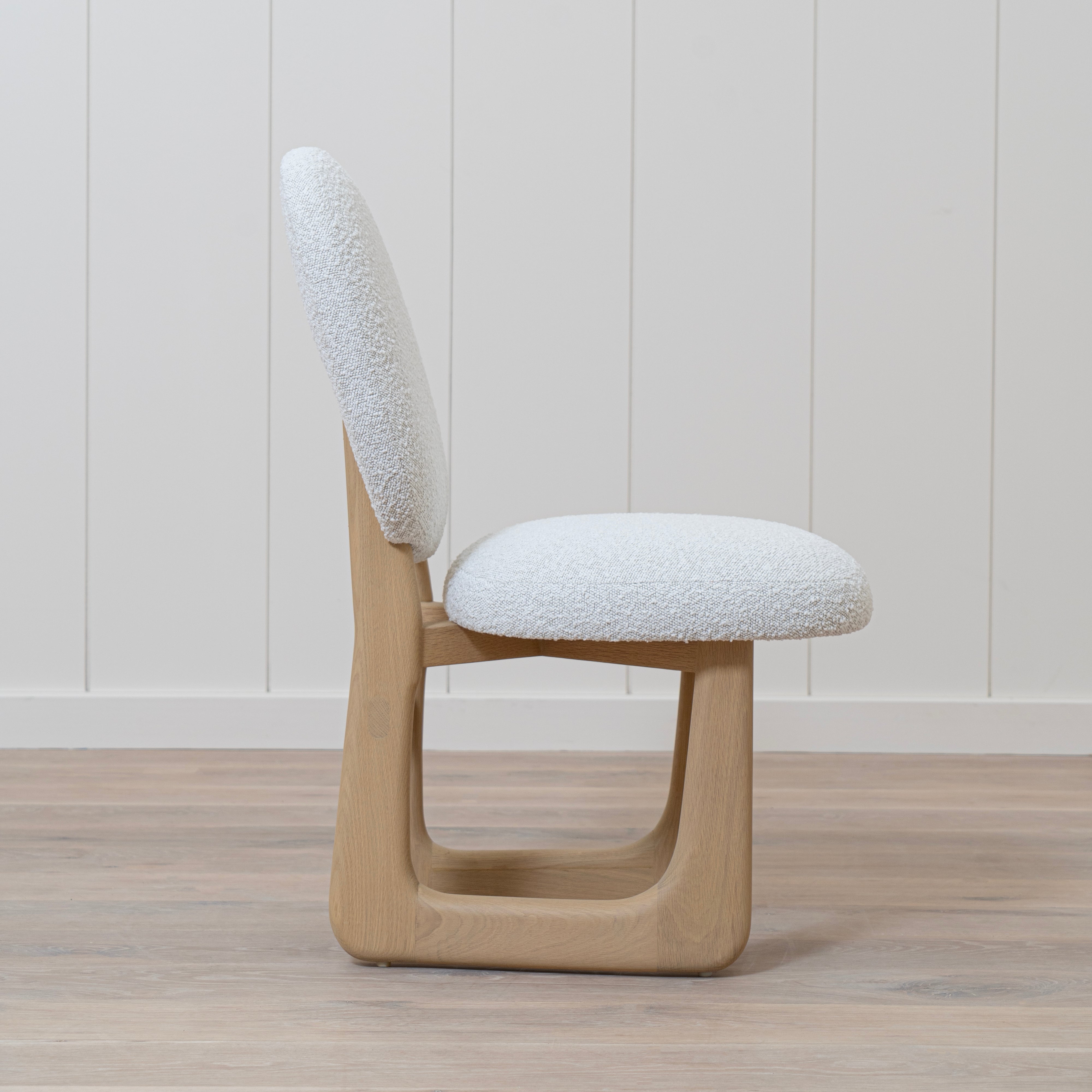 As Shown: 18"L x 21"D x 34.5"H | Style: Upholstered | Fabric: Nala Linen | Finish: Smoke (Discontinued)