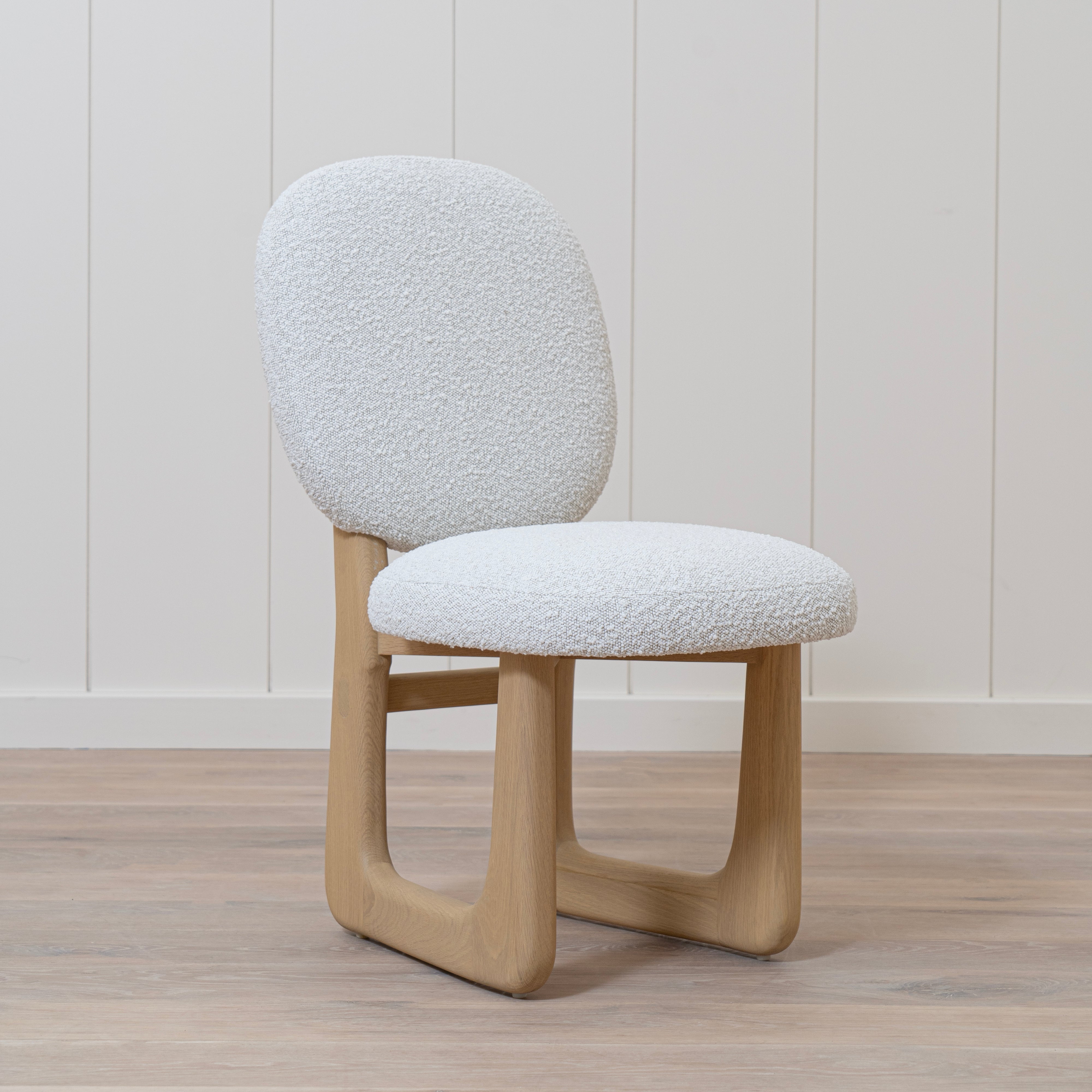 As Shown: 18"W x 21"D x 34.5"H | Style: Upholstered | Fabric: Nala Linen | Finish: Smoke (Discontinued)