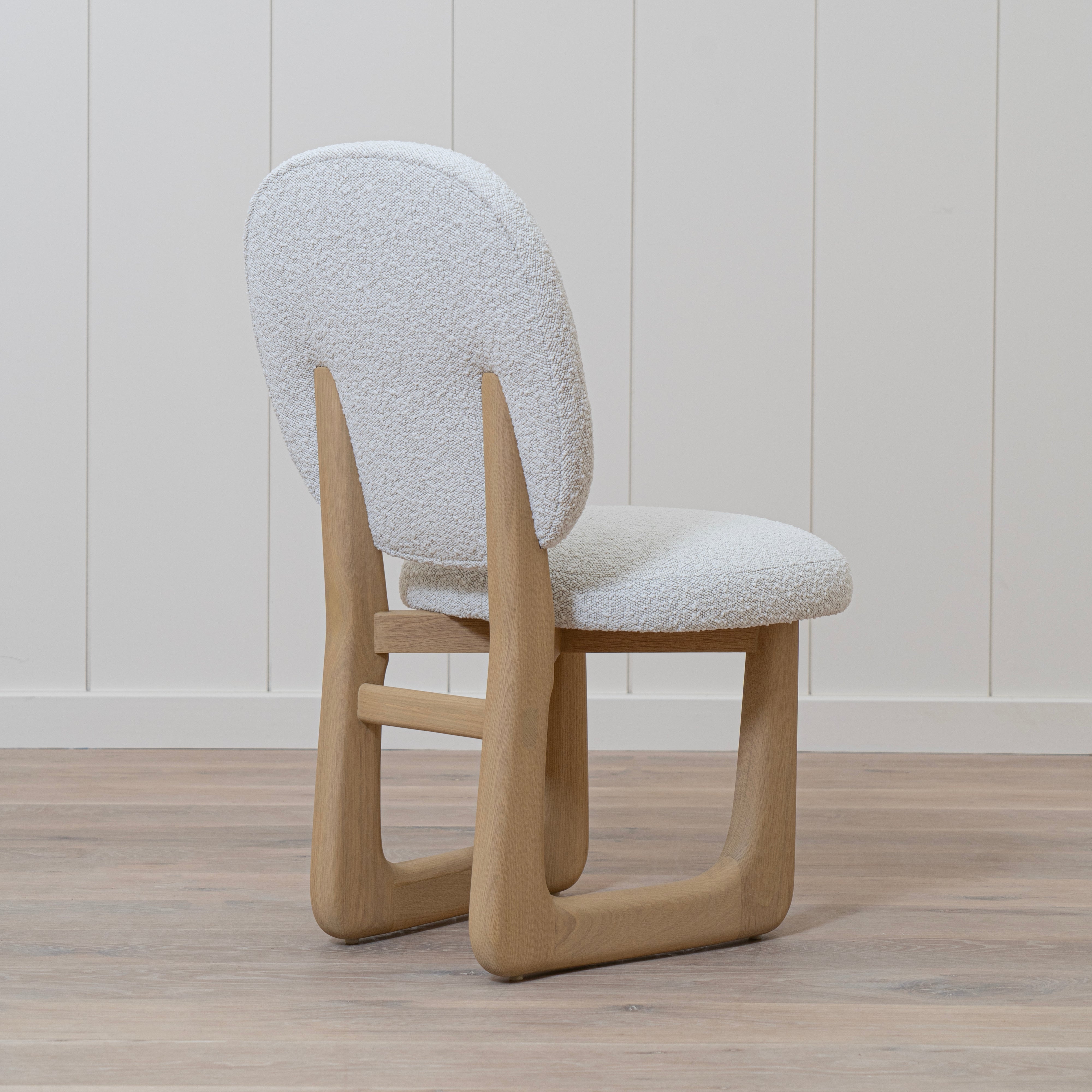 As Shown: 18"W x 21"D x 34.5"H | Style: Upholstered | Fabric: Nala Linen | Finish: Smoke (Discontinued)