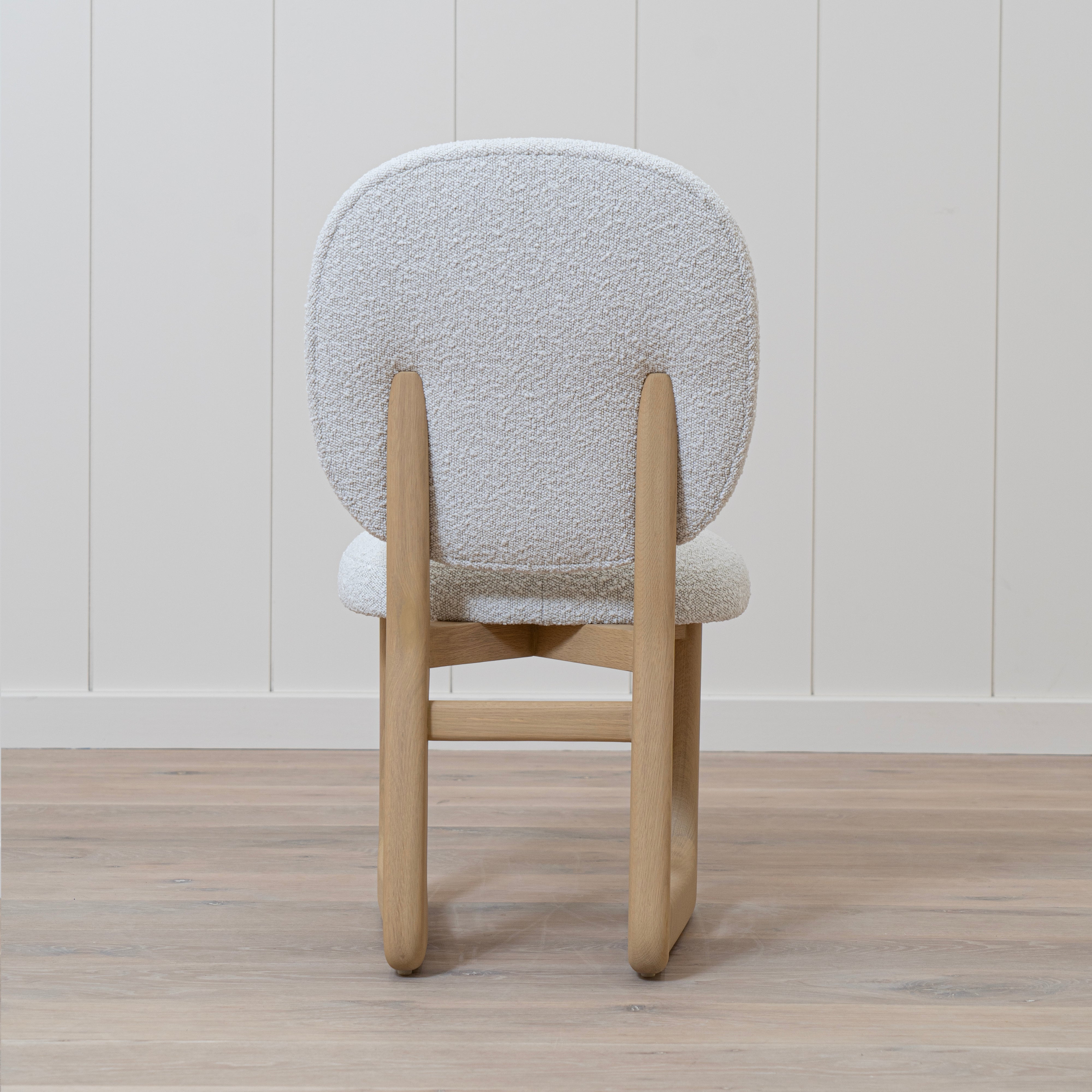 As Shown: 18"W x 21"D x 34.5"H | Style: Upholstered | Fabric: Nala Linen | Finish: Smoke (Discontinued)