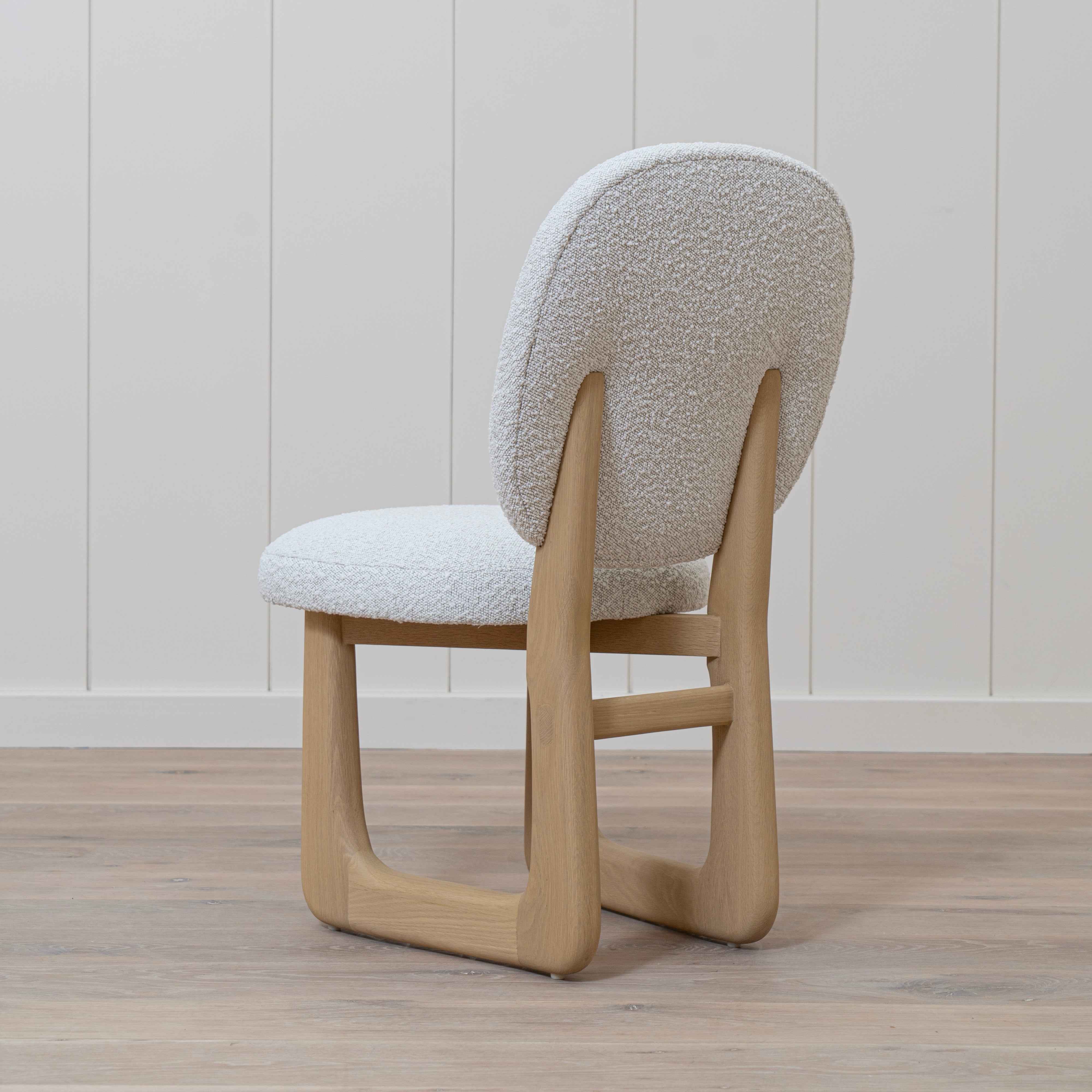 As Shown: 18"W x 21"D x 34.5"H | Style: Upholstered | Fabric: Nala Linen | Finish: Smoke (Discontinued)