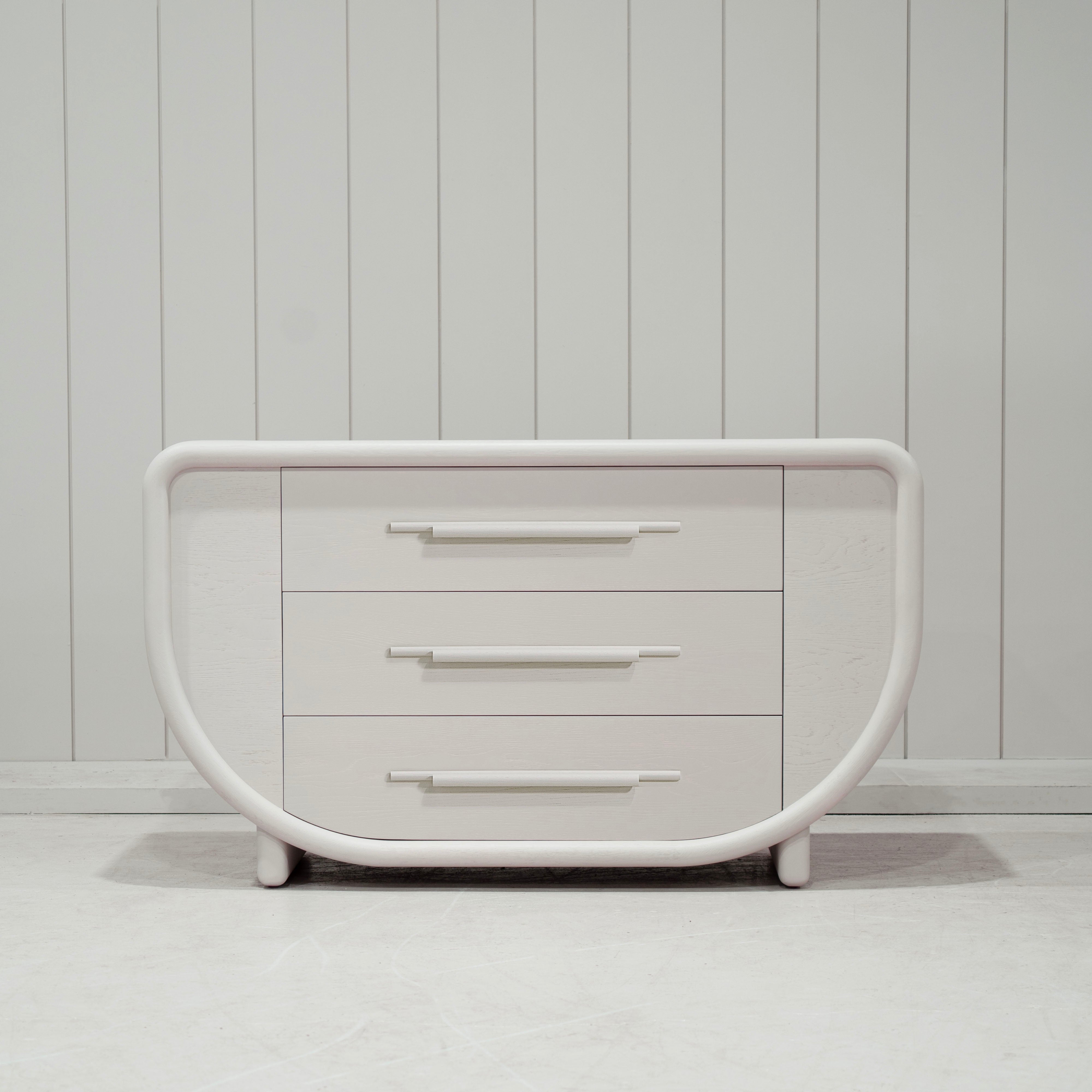 As Shown: 56"W x 22"D x 36"H | Material: Solid Ash | Finish: Wire Brushed Edgecomb Grey