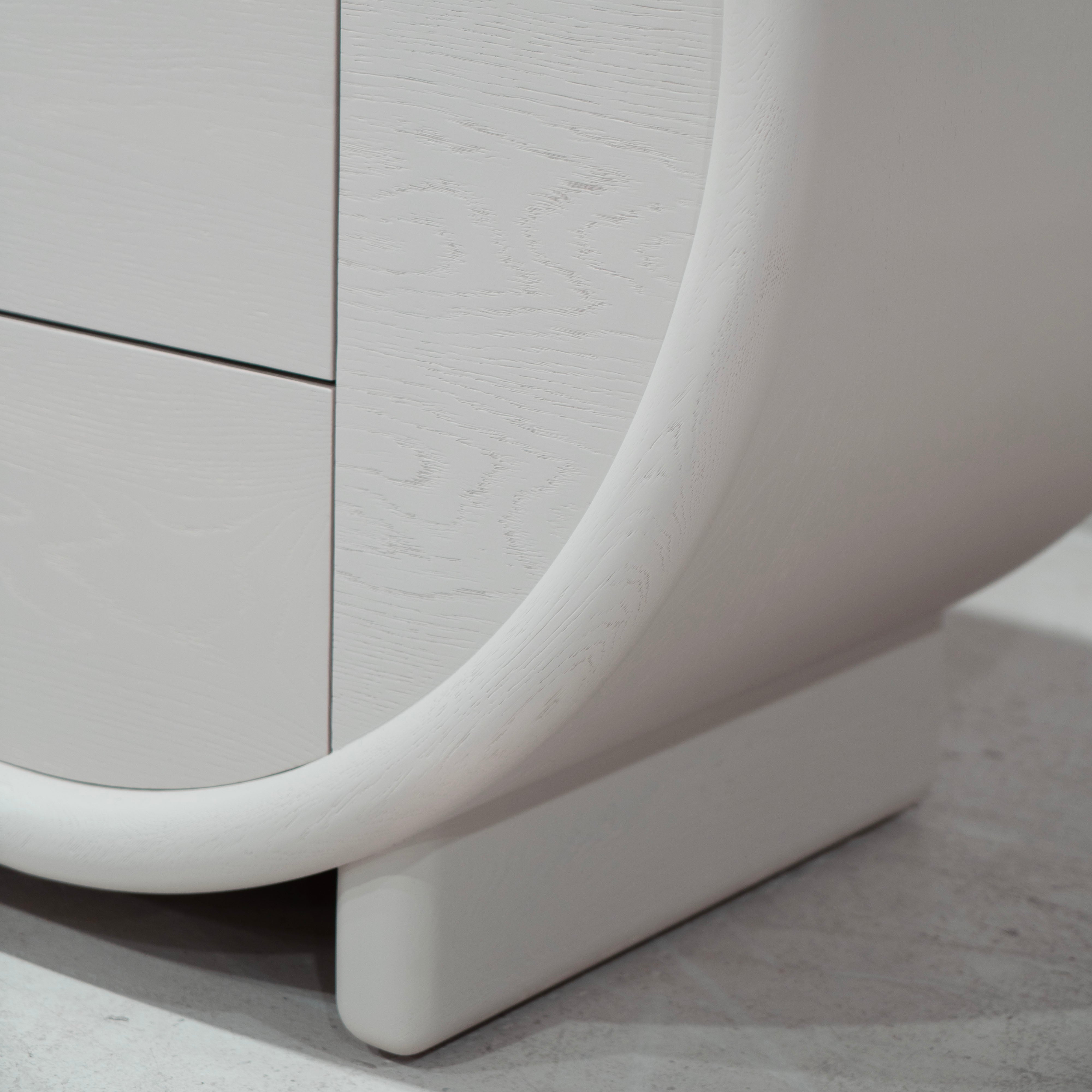 As Shown: 56"W x 22"D x 36"H | Material: Solid Ash | Finish: Wire Brushed Edgecomb Grey