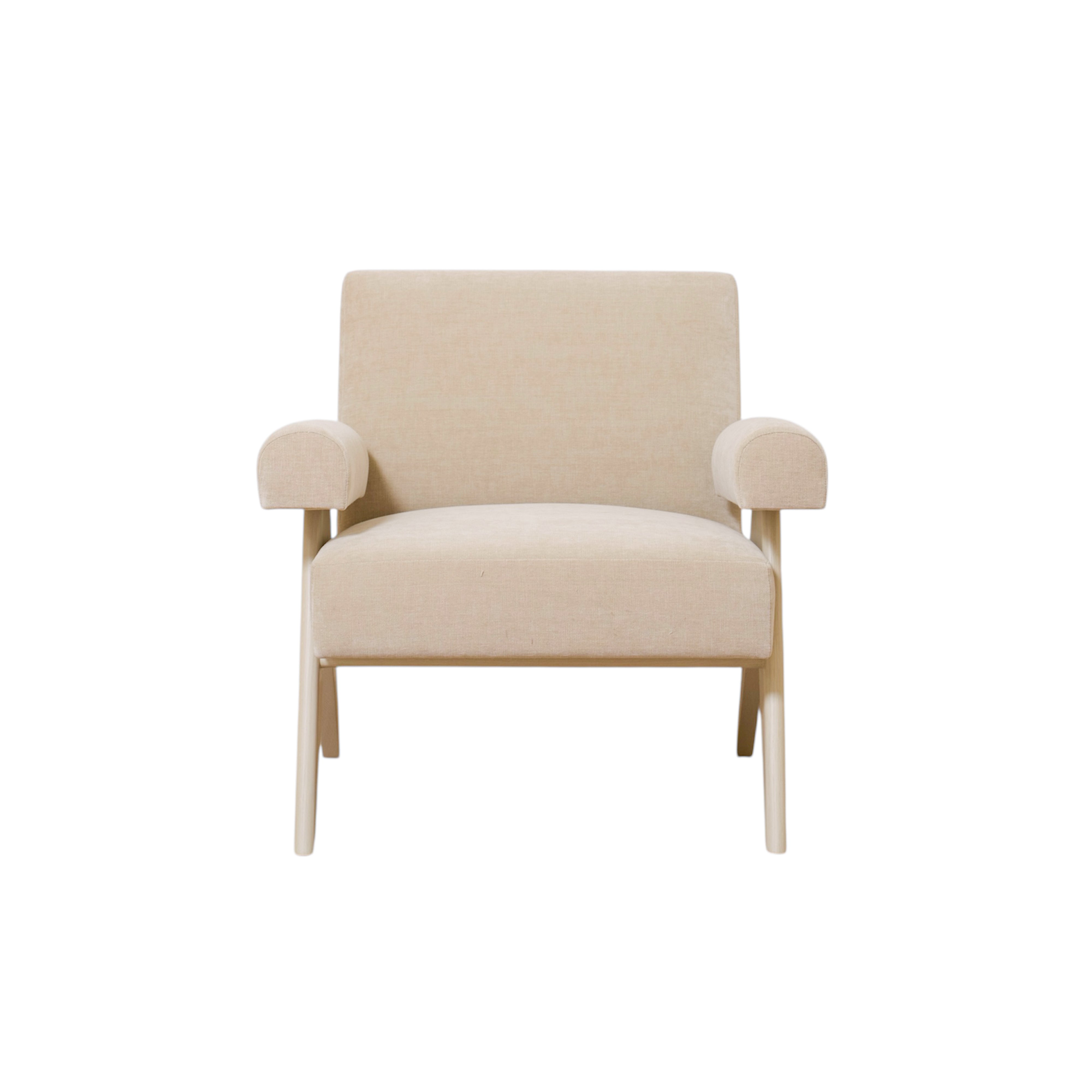 As Shown: Upholstered | Fabric: Canyon Sand | Finish: Sand