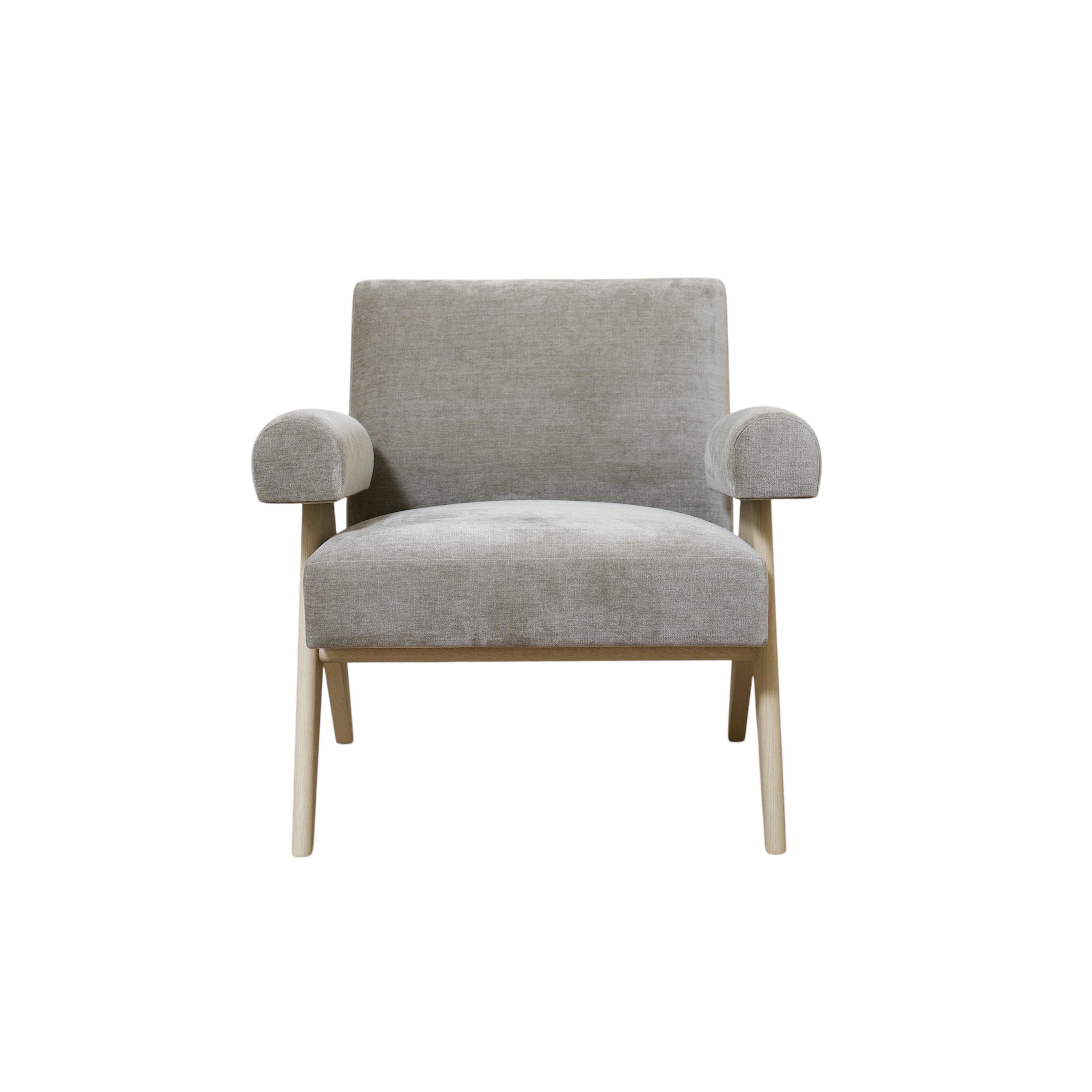 As Shown: Upholstered | Fabric: Canyon Shale | Finish: Sand